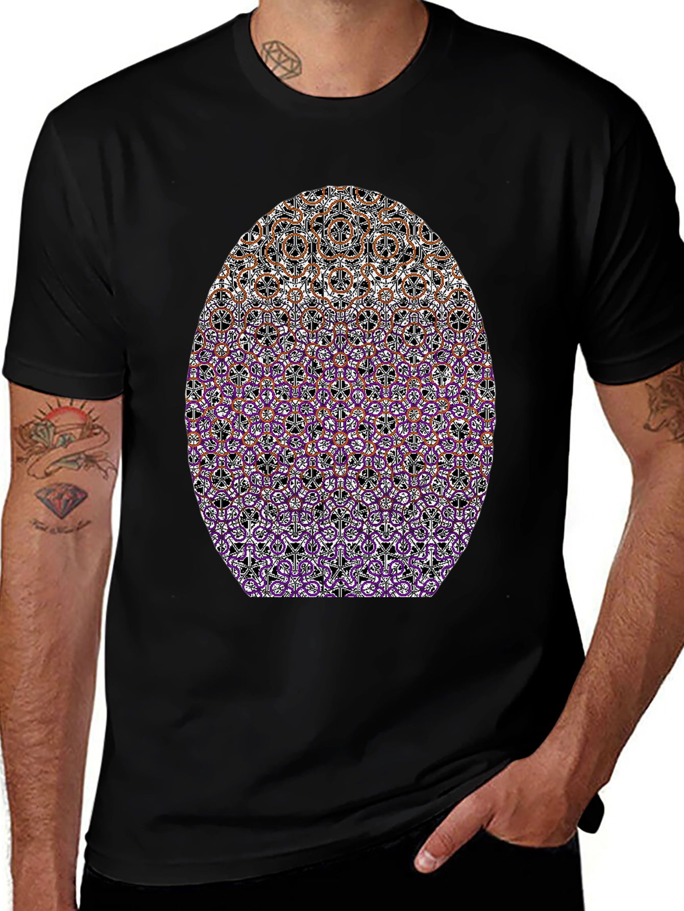 Abstract Pattern Graphic T-Shirt - Modern Casual Wear