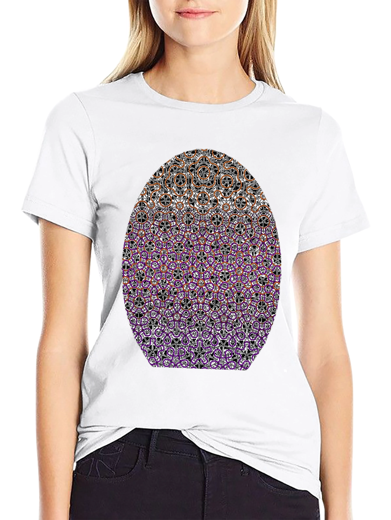 Abstract Pattern Graphic T-Shirt - Modern Casual Wear