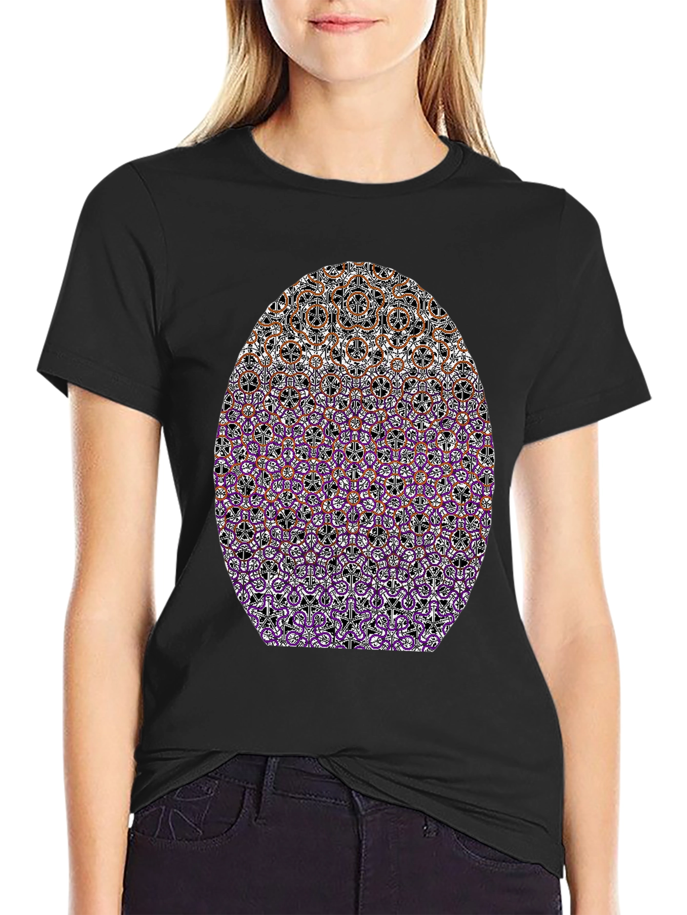 Abstract Pattern Graphic T-Shirt - Modern Casual Wear