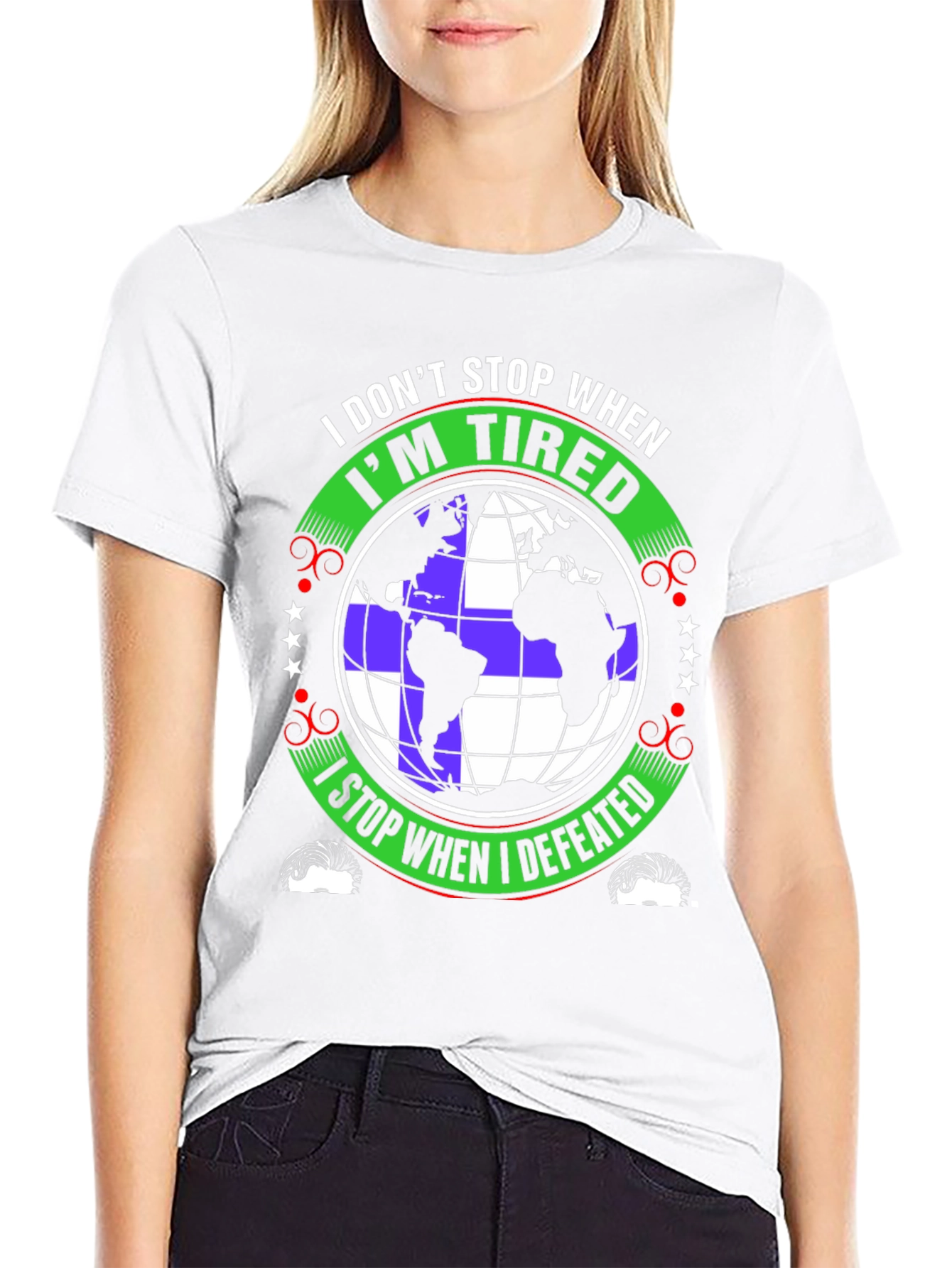 Never Quit Globe T-Shirt
