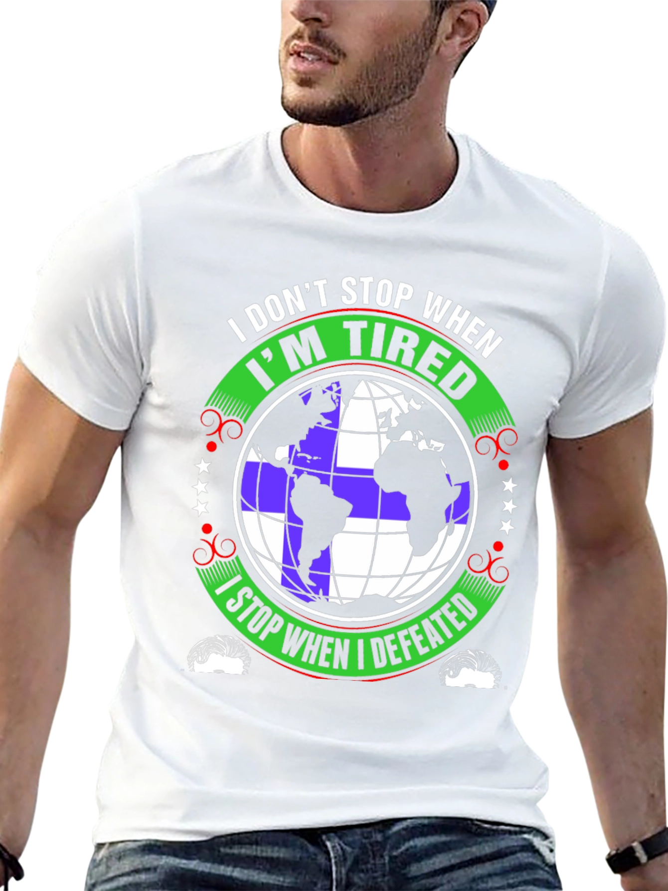Never Quit Globe T-Shirt