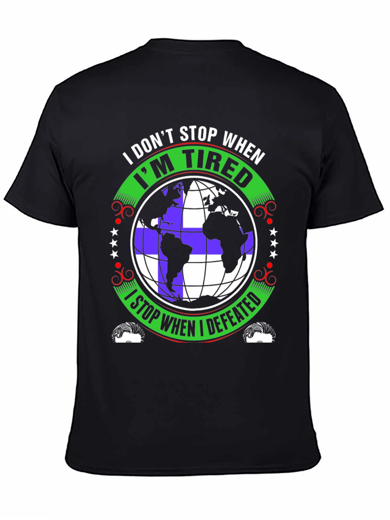 Never Quit Globe T-Shirt