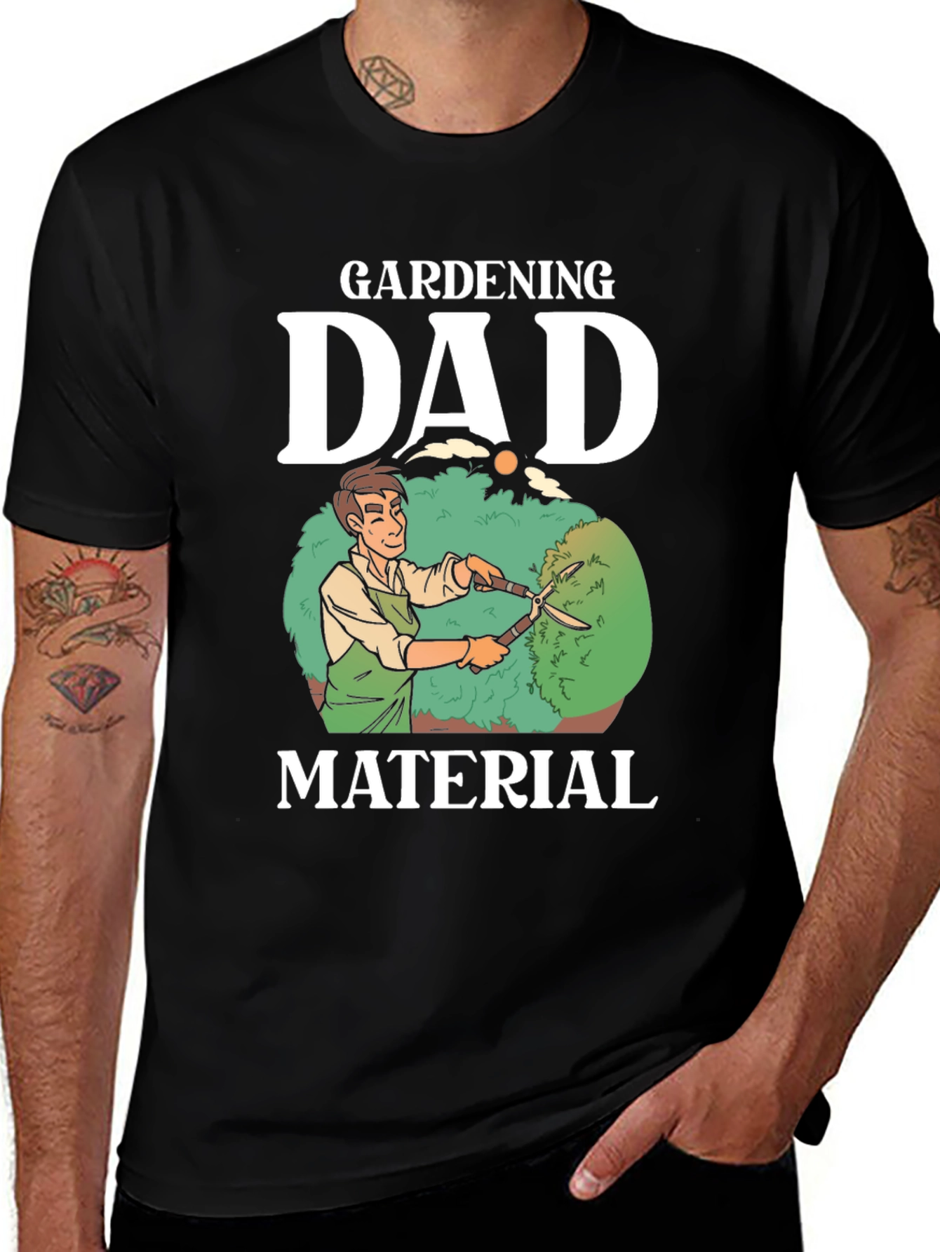 Gardening Dad Material Graphic T-Shirt
