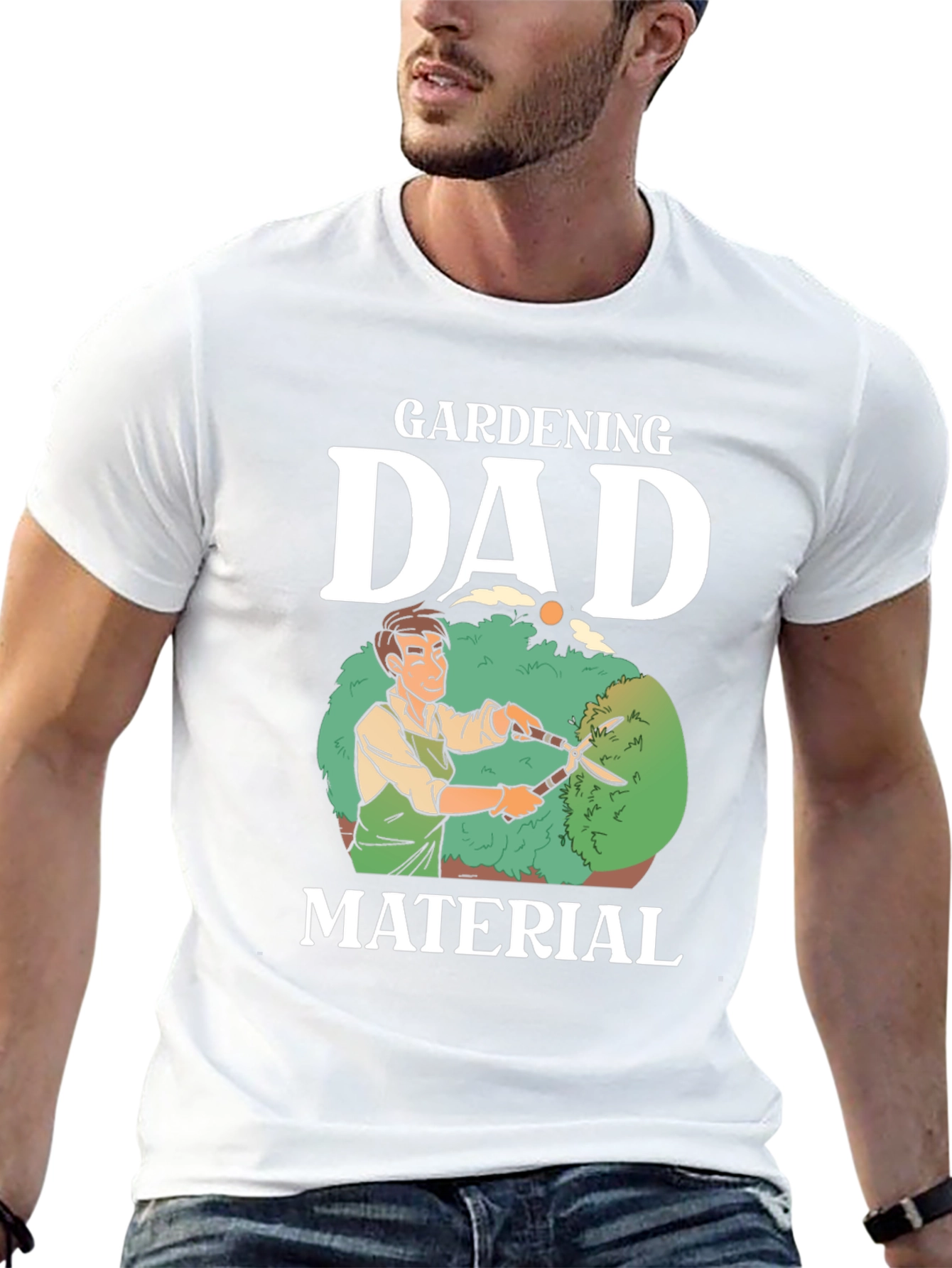 Gardening Dad Material Graphic T-Shirt