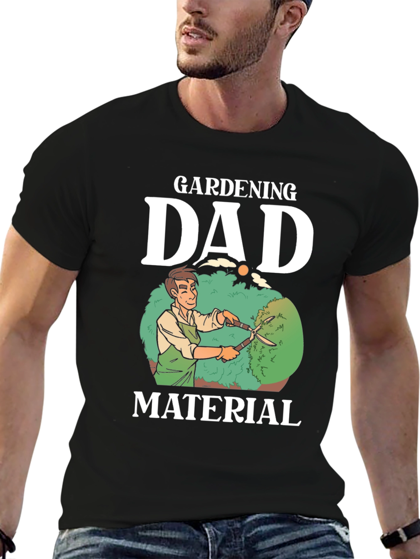Gardening Dad Material Graphic T-Shirt