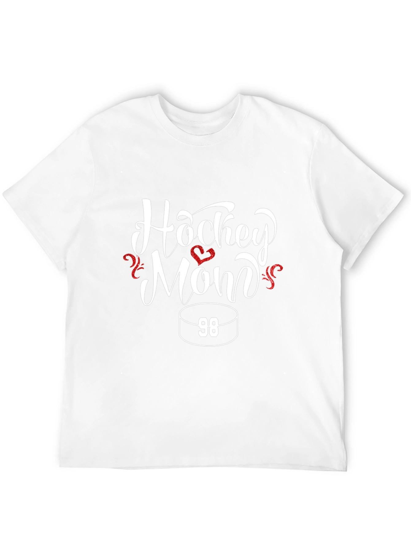 Hockey Mom Black T-Shirt - Number 98