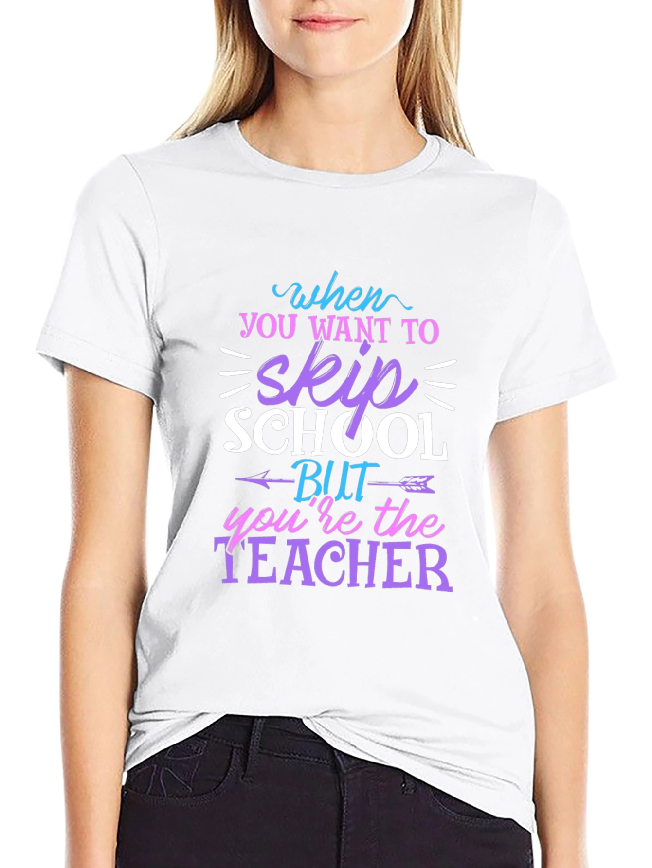 Teacher Skip School T-Shirt Funny Unisex Tee
