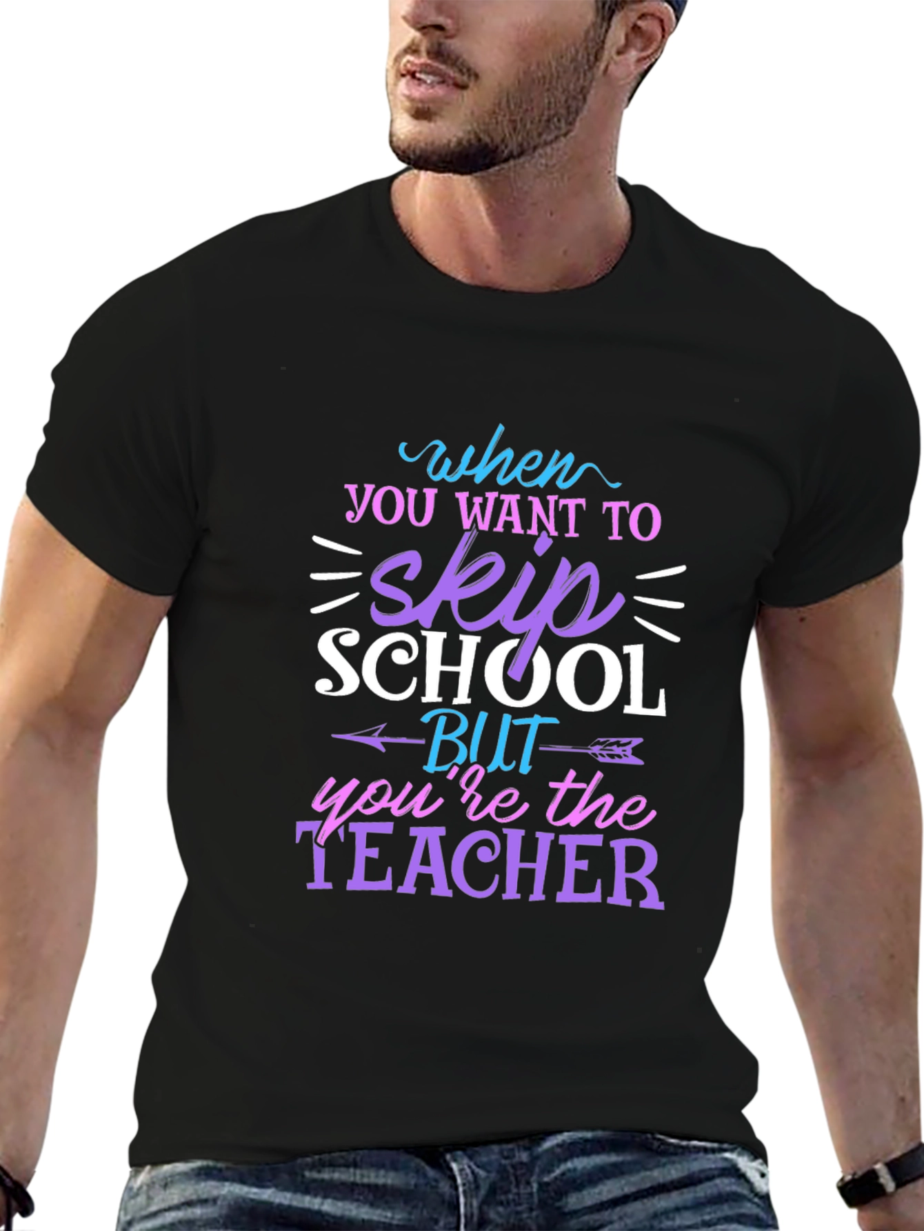 Teacher Skip School T-Shirt Funny Unisex Tee