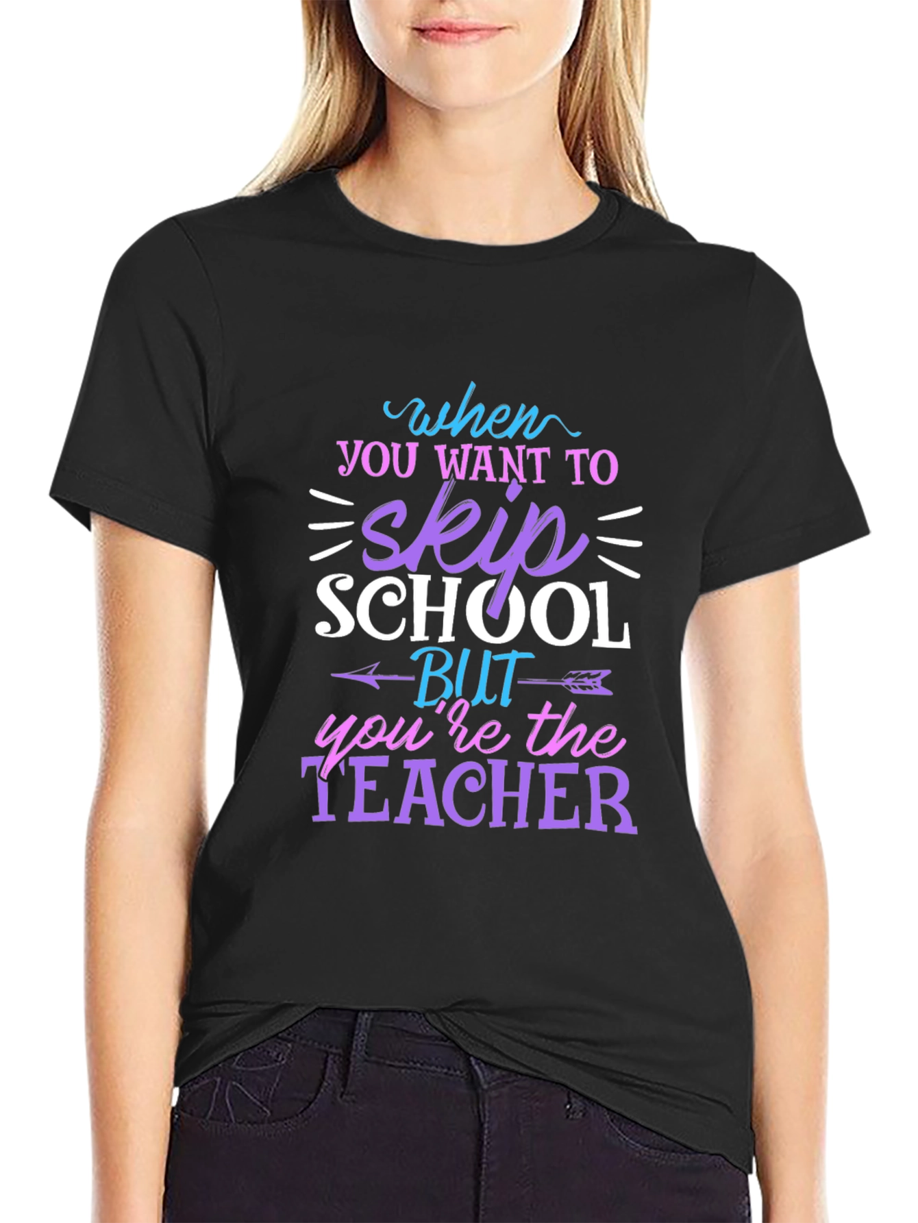 Teacher Skip School T-Shirt Funny Unisex Tee