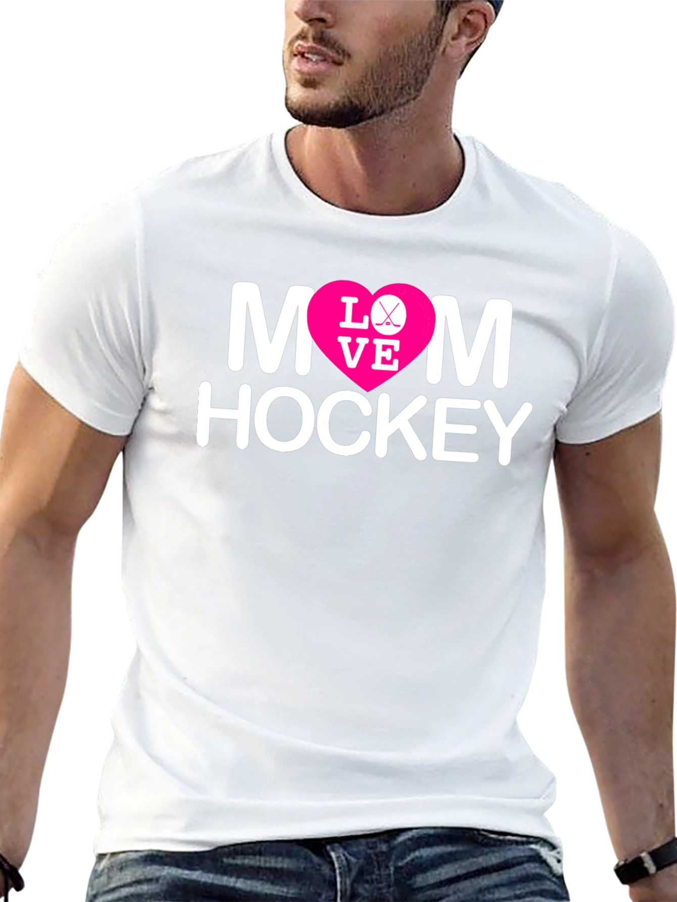 Mom Hockey Love Graphic T-Shirt