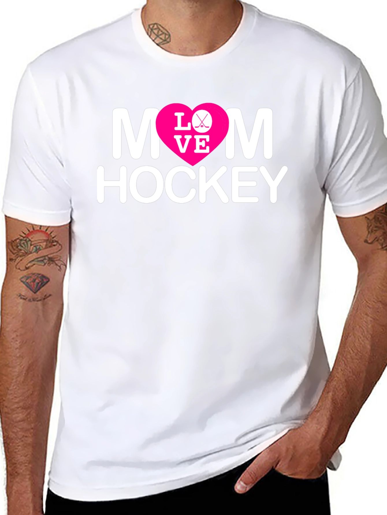 Mom Hockey Love Graphic T-Shirt