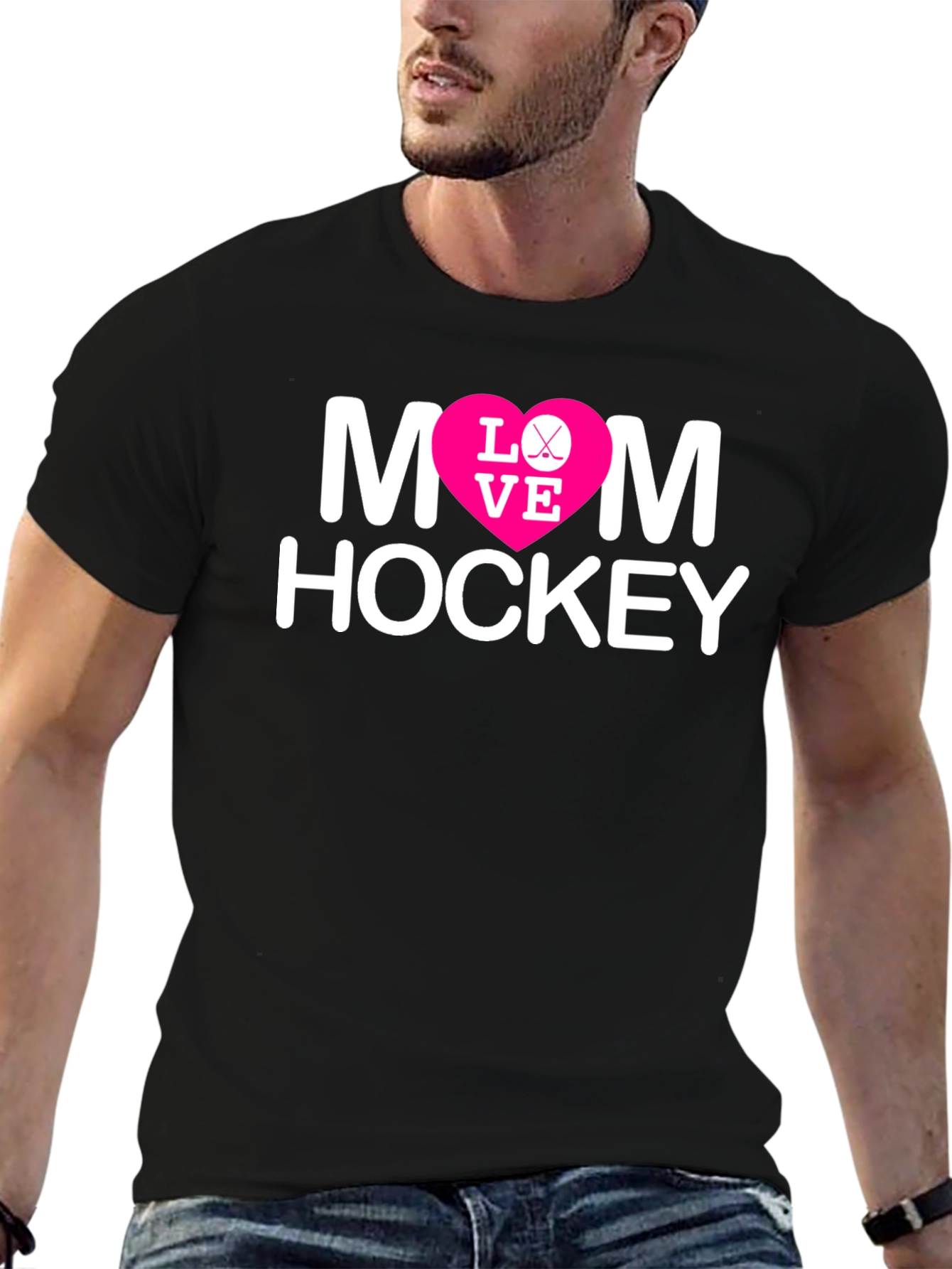 Mom Hockey Love Graphic T-Shirt