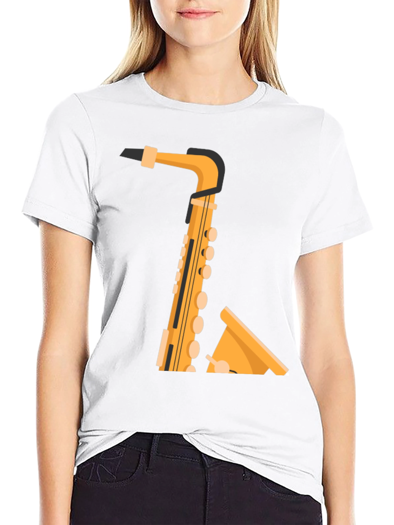 Saxophone Graphic Tee - Musical Instrument T-Shirt
