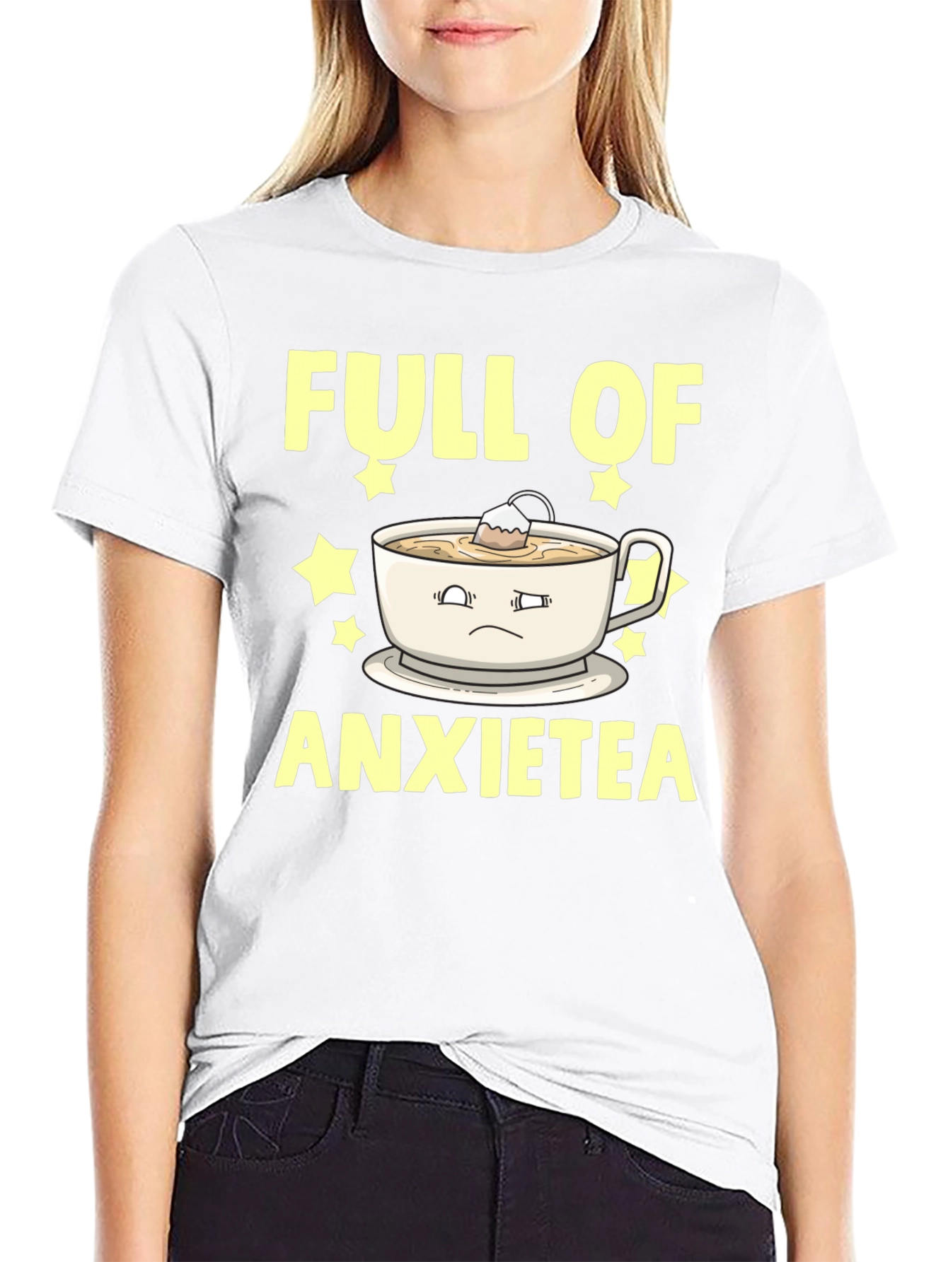 Full of Anxietea T-Shirt - Funny Graphic Tee