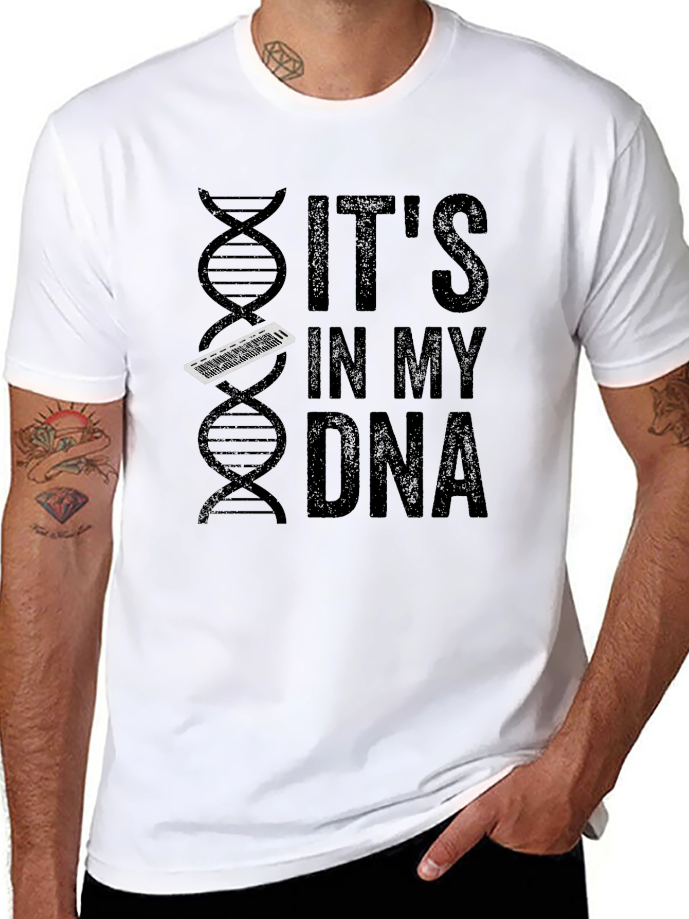 Its In My DNA Keyboard T-Shirt - Musician Tee