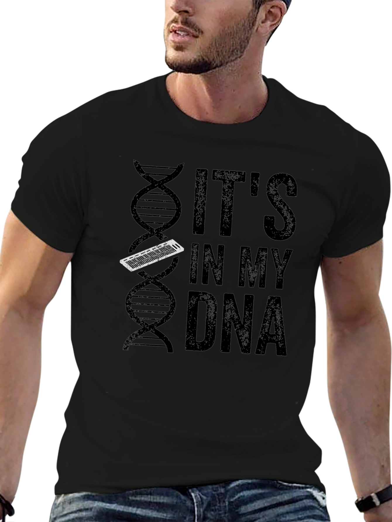 Its In My DNA Keyboard T-Shirt - Musician Tee