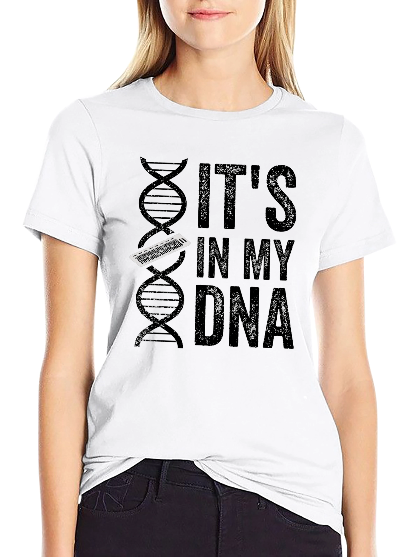 Its In My DNA Keyboard T-Shirt - Musician Tee