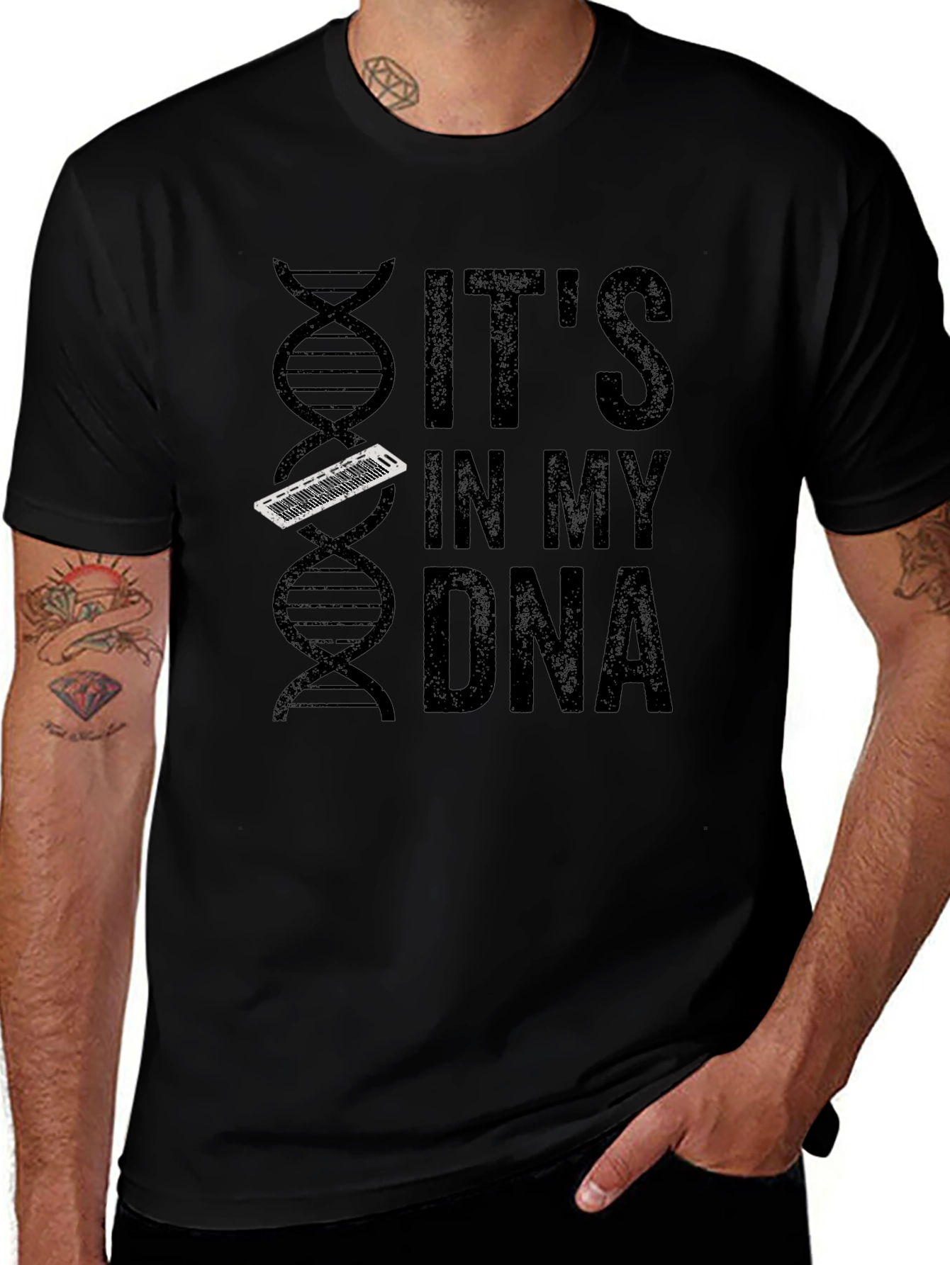 Its In My DNA Keyboard T-Shirt - Musician Tee
