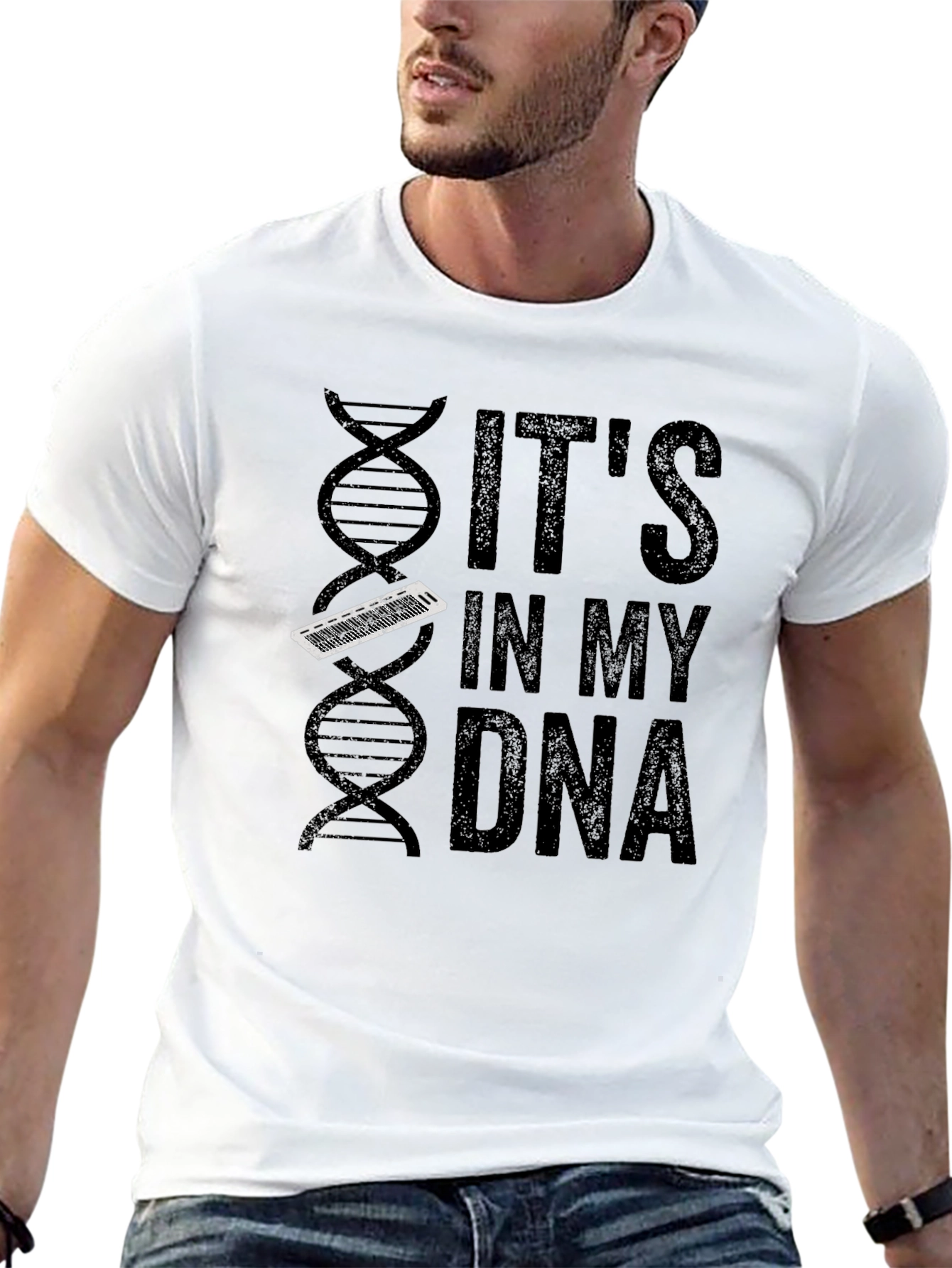 Its In My DNA Keyboard T-Shirt - Musician Tee