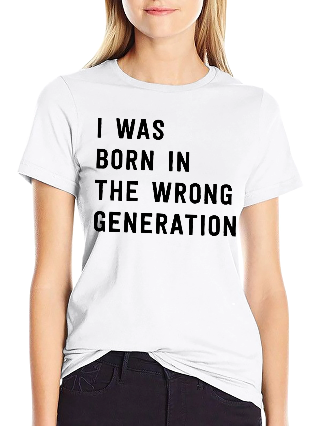 Wrong Generation T-Shirt: Unique Black Cotton Tee