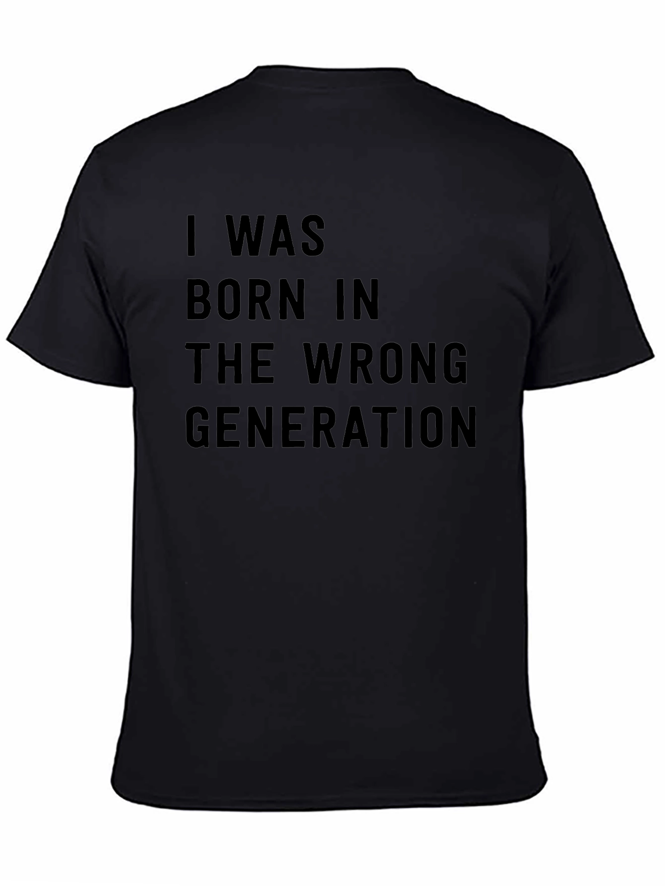Wrong Generation T-Shirt: Unique Black Cotton Tee
