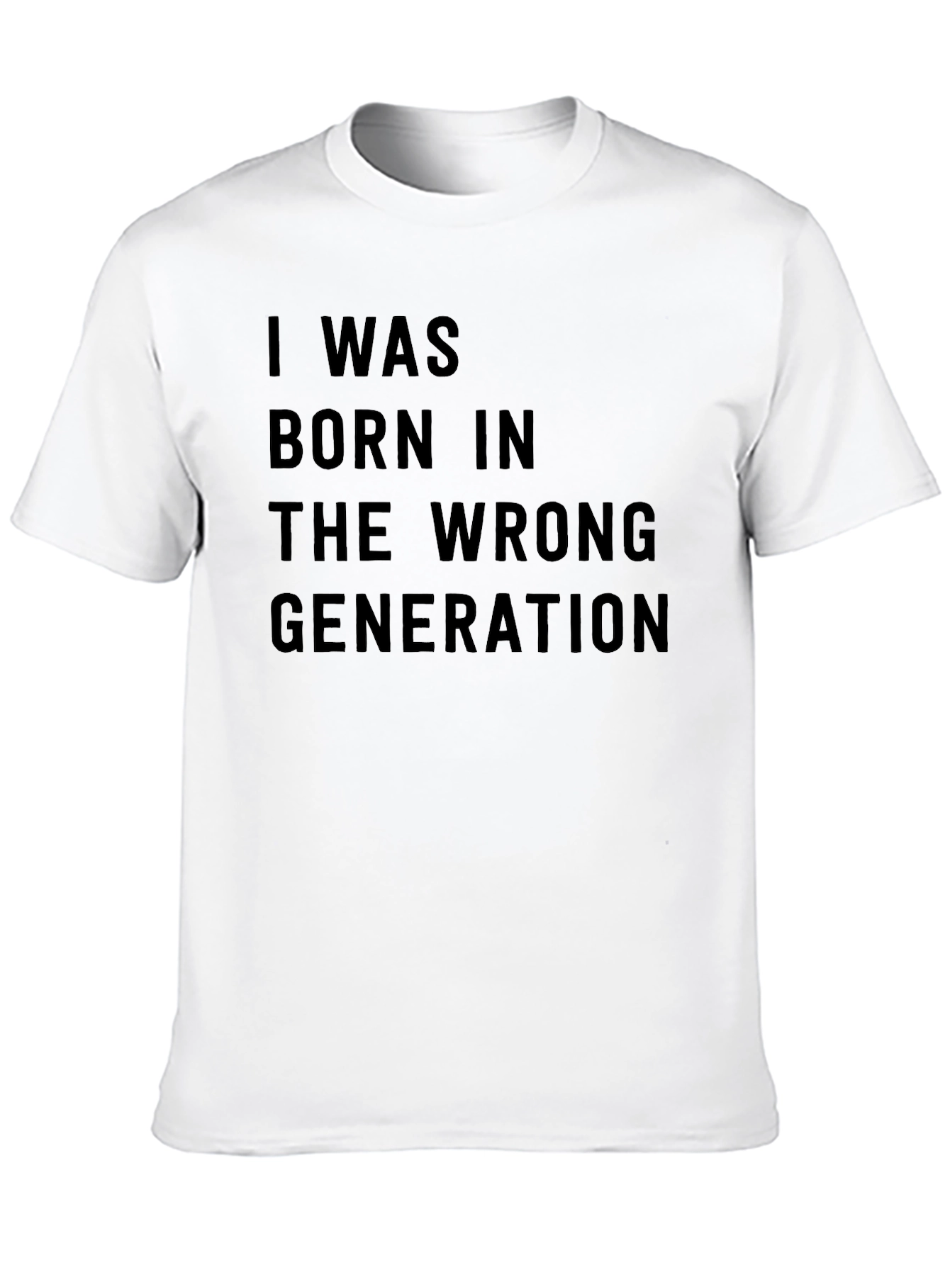 Wrong Generation T-Shirt: Unique Black Cotton Tee