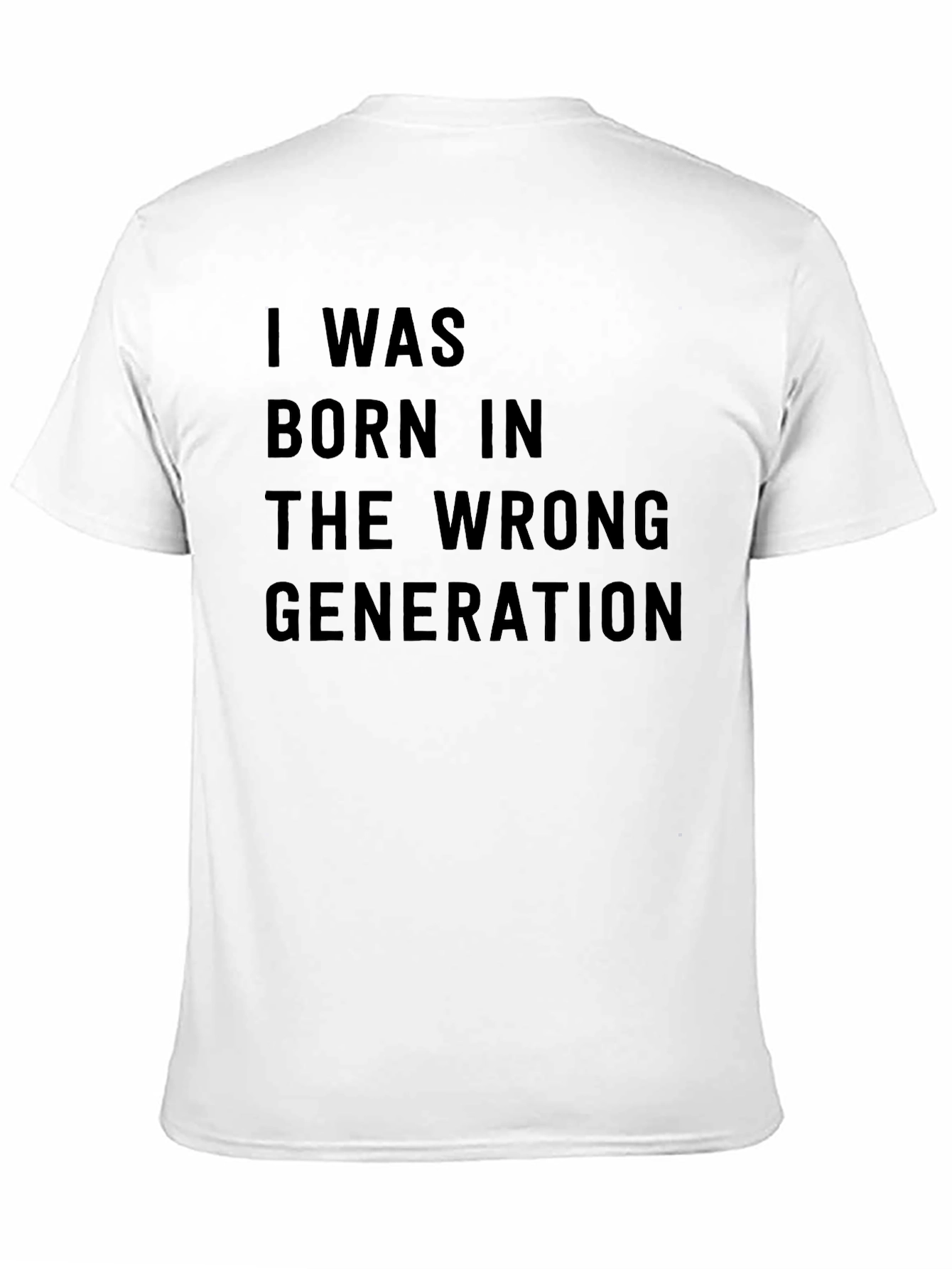 Wrong Generation T-Shirt: Unique Black Cotton Tee