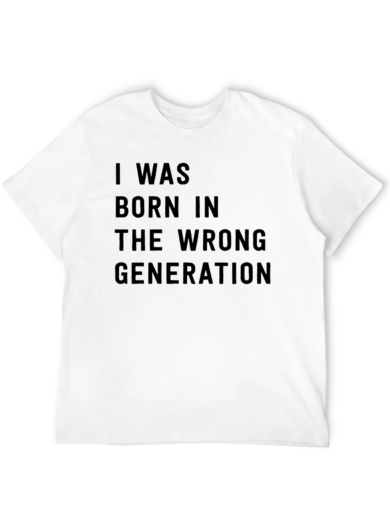 Wrong Generation T-Shirt: Unique Black Cotton Tee