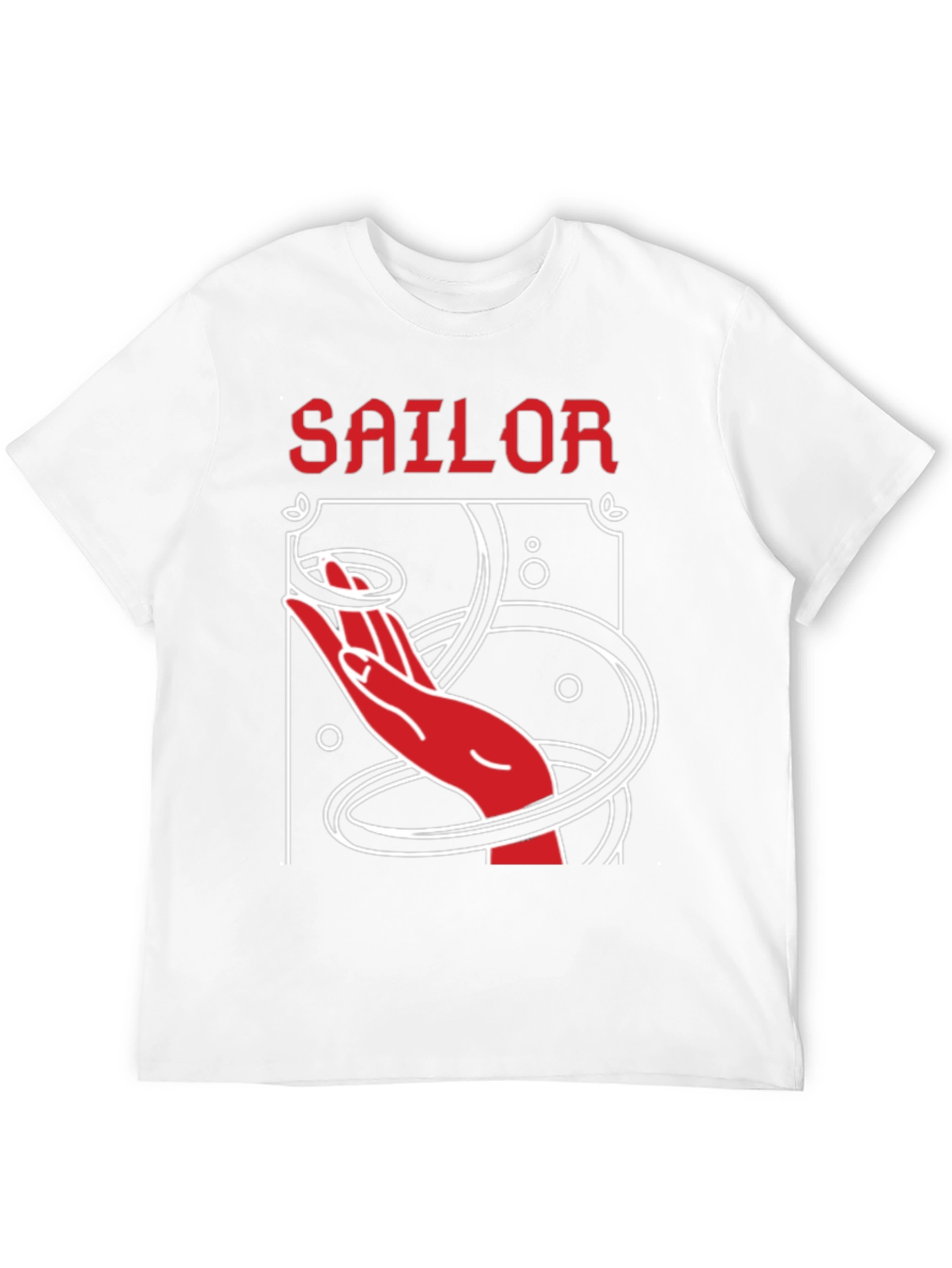 Sailor Hand Graphic Black T-Shirt
