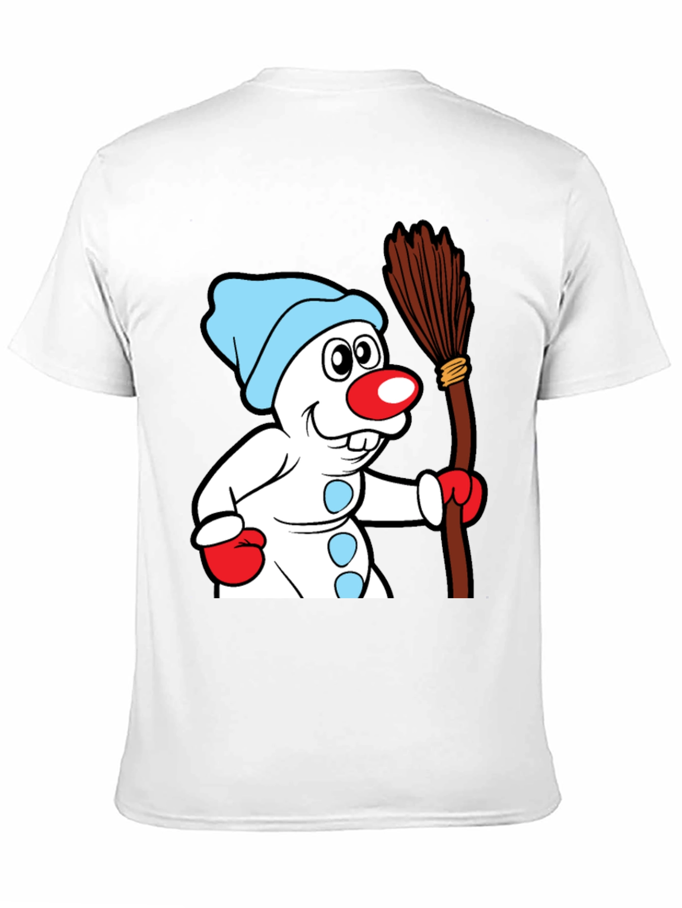 Whimsical Snowman Graphic Tee - Winter Holiday Cheer