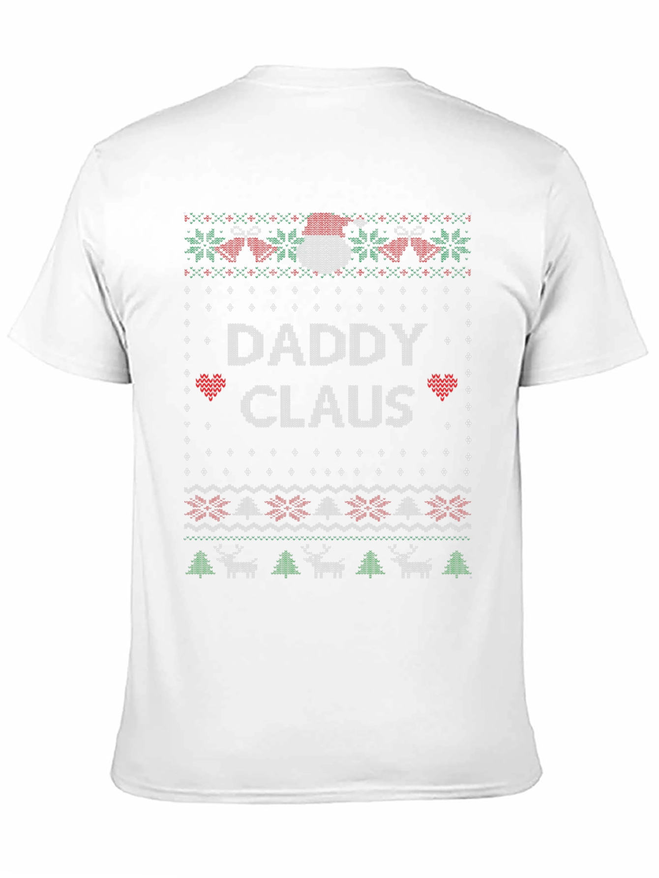 Daddy Claus Christmas Sweater Knit Style T-Shirt
