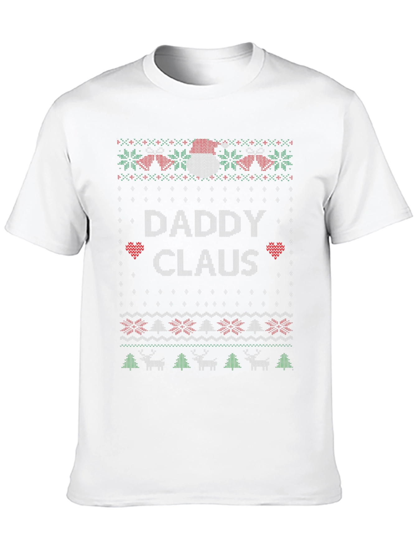 Daddy Claus Christmas Sweater Knit Style T-Shirt