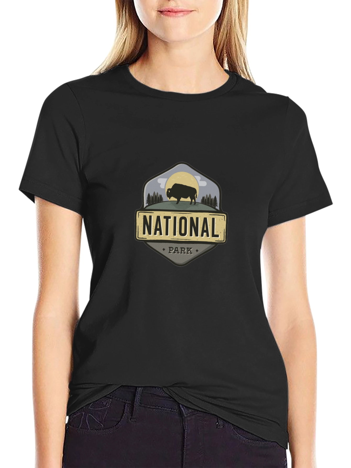 National Park Bison Graphic T-Shirt