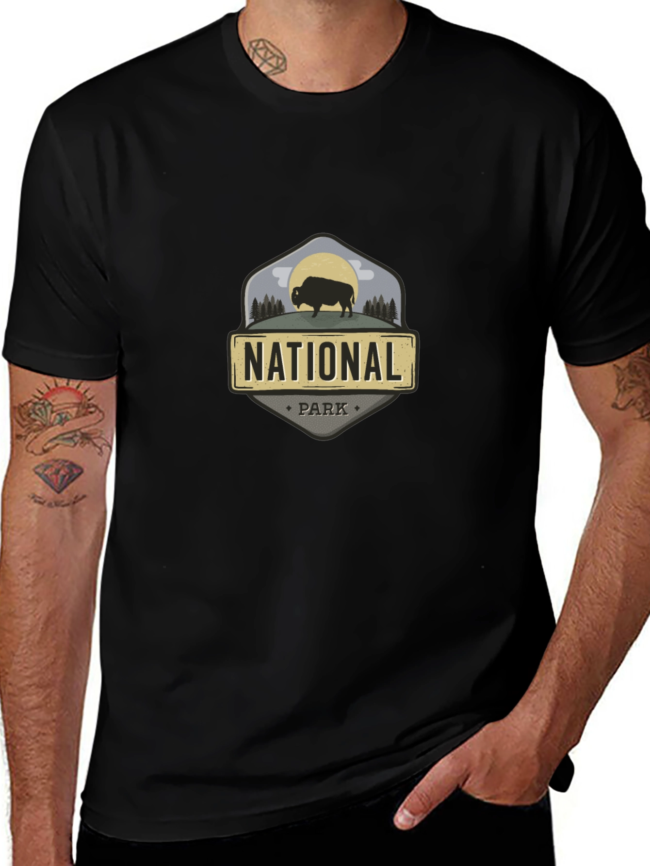 National Park Bison Graphic T-Shirt