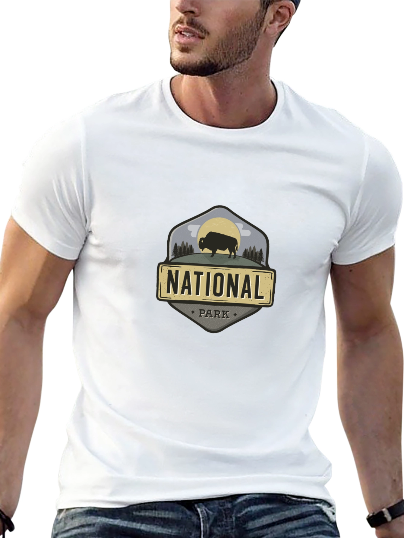 National Park Bison Graphic T-Shirt
