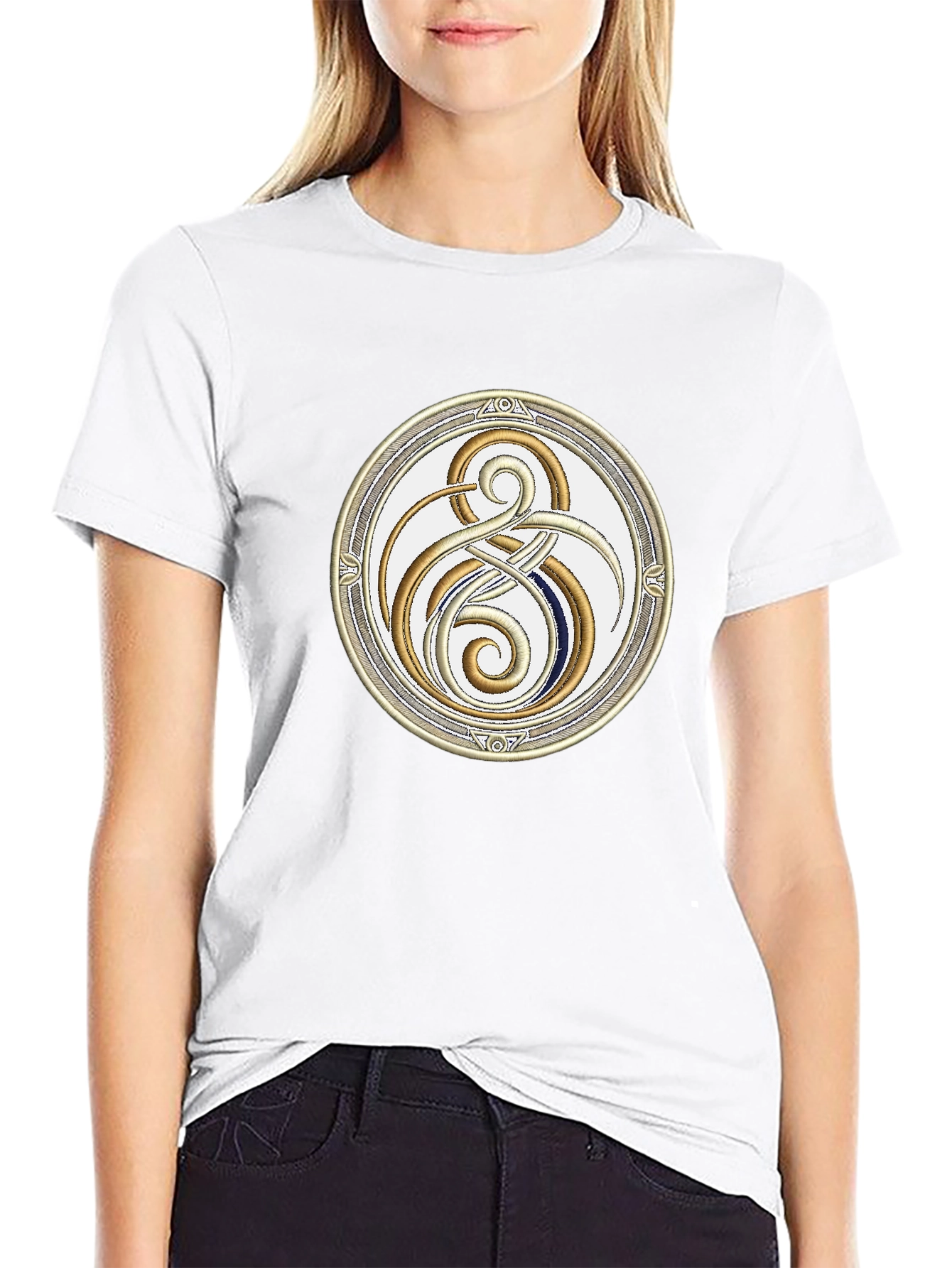 Celtic Knot Embroidered T-Shirt