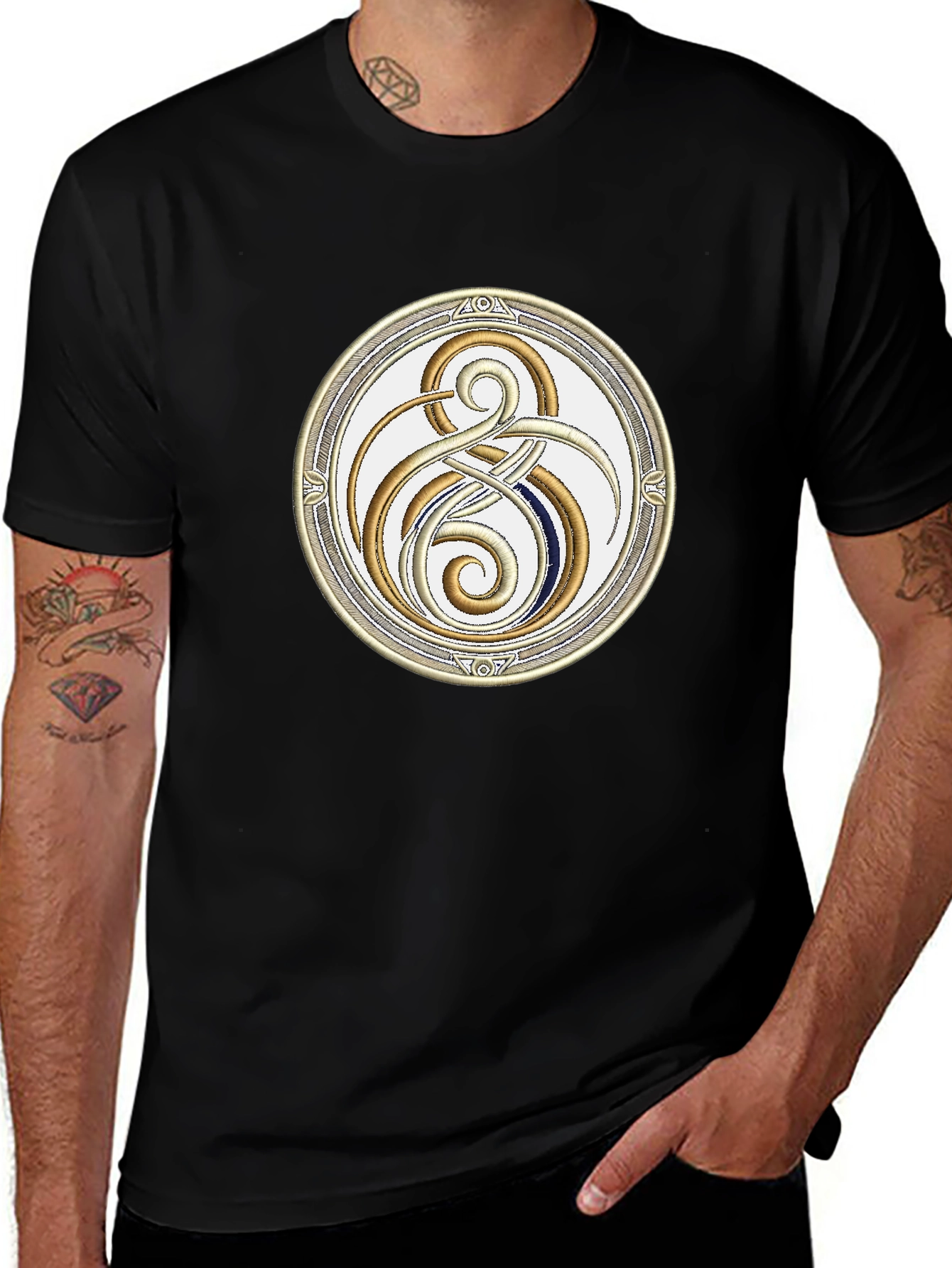 Celtic Knot Embroidered T-Shirt