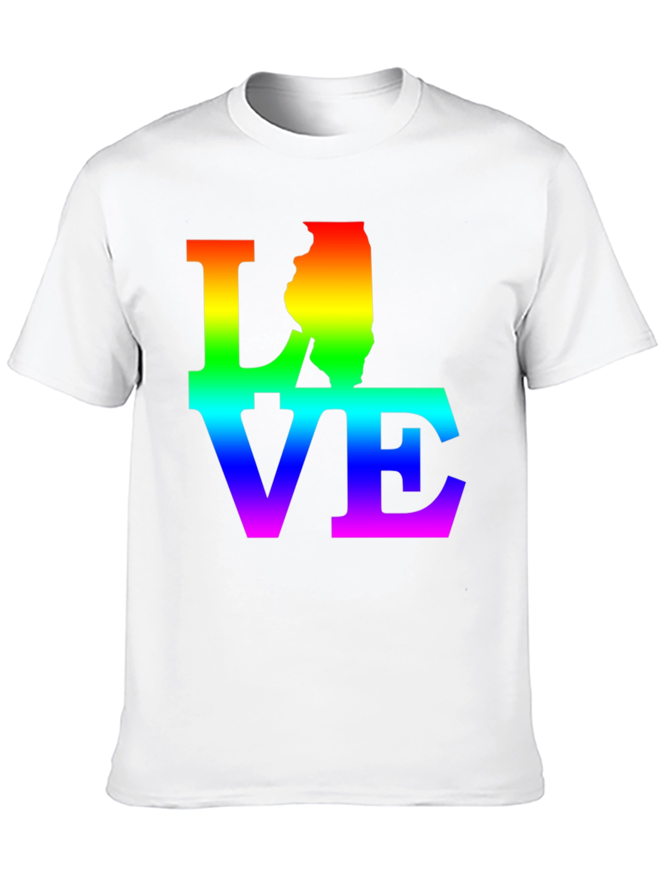 Rainbow LOVE Illinois T-Shirt