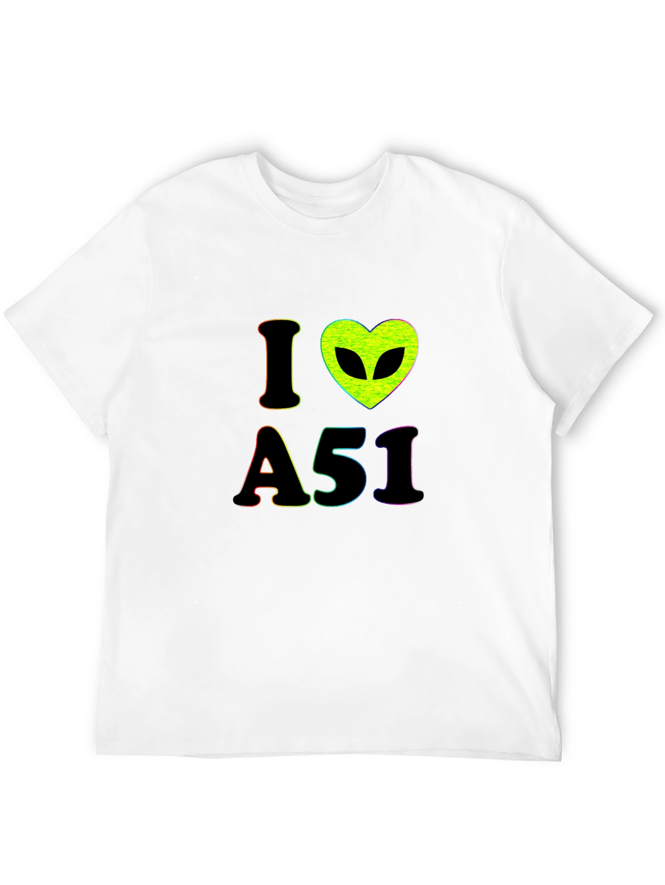 I Love Area 51 Alien Graphic T-Shirt