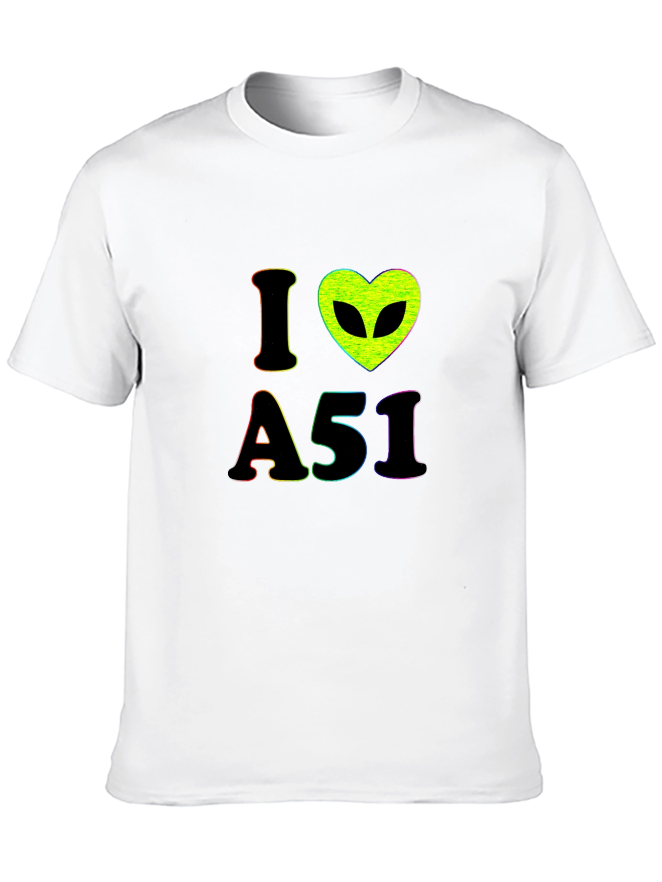 I Love Area 51 Alien Graphic T-Shirt