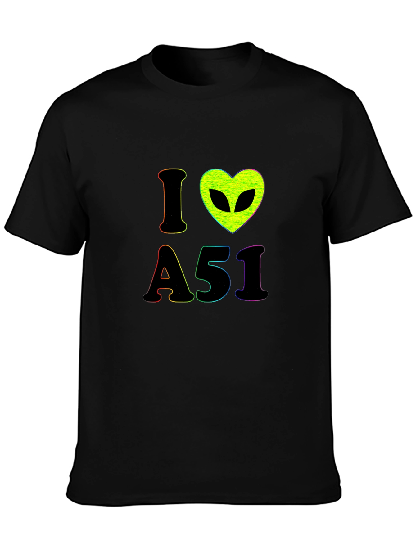 I Love Area 51 Alien Graphic T-Shirt