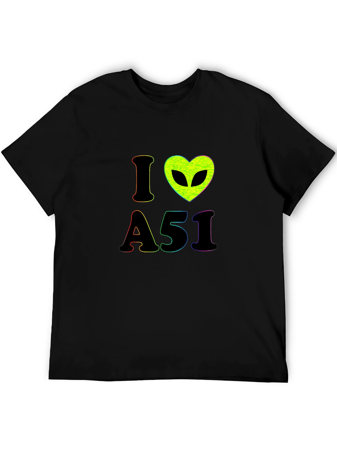I Love Area 51 Alien Graphic T-Shirt