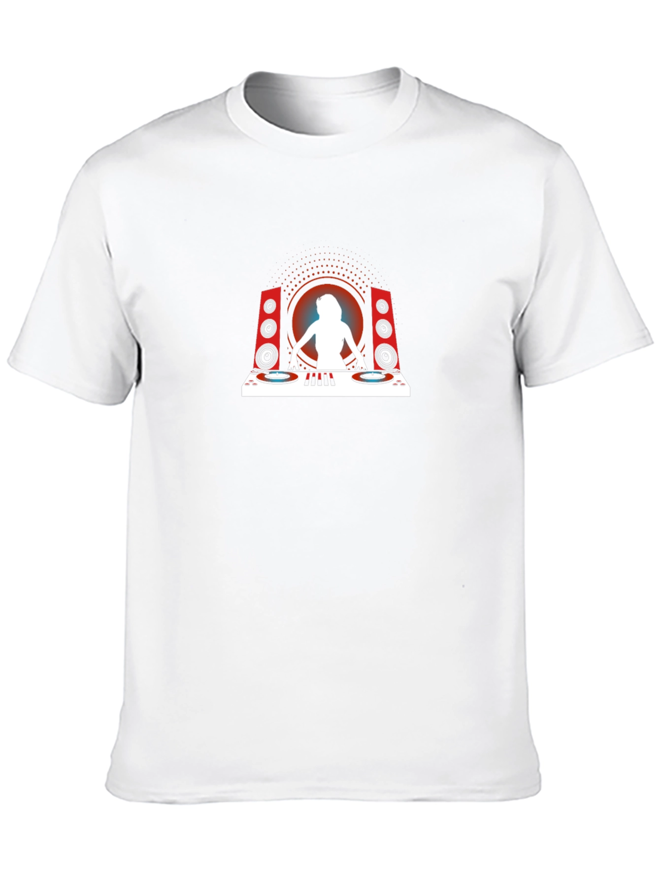 DJ Graphic T-Shirt - Black Crew Neck Tee