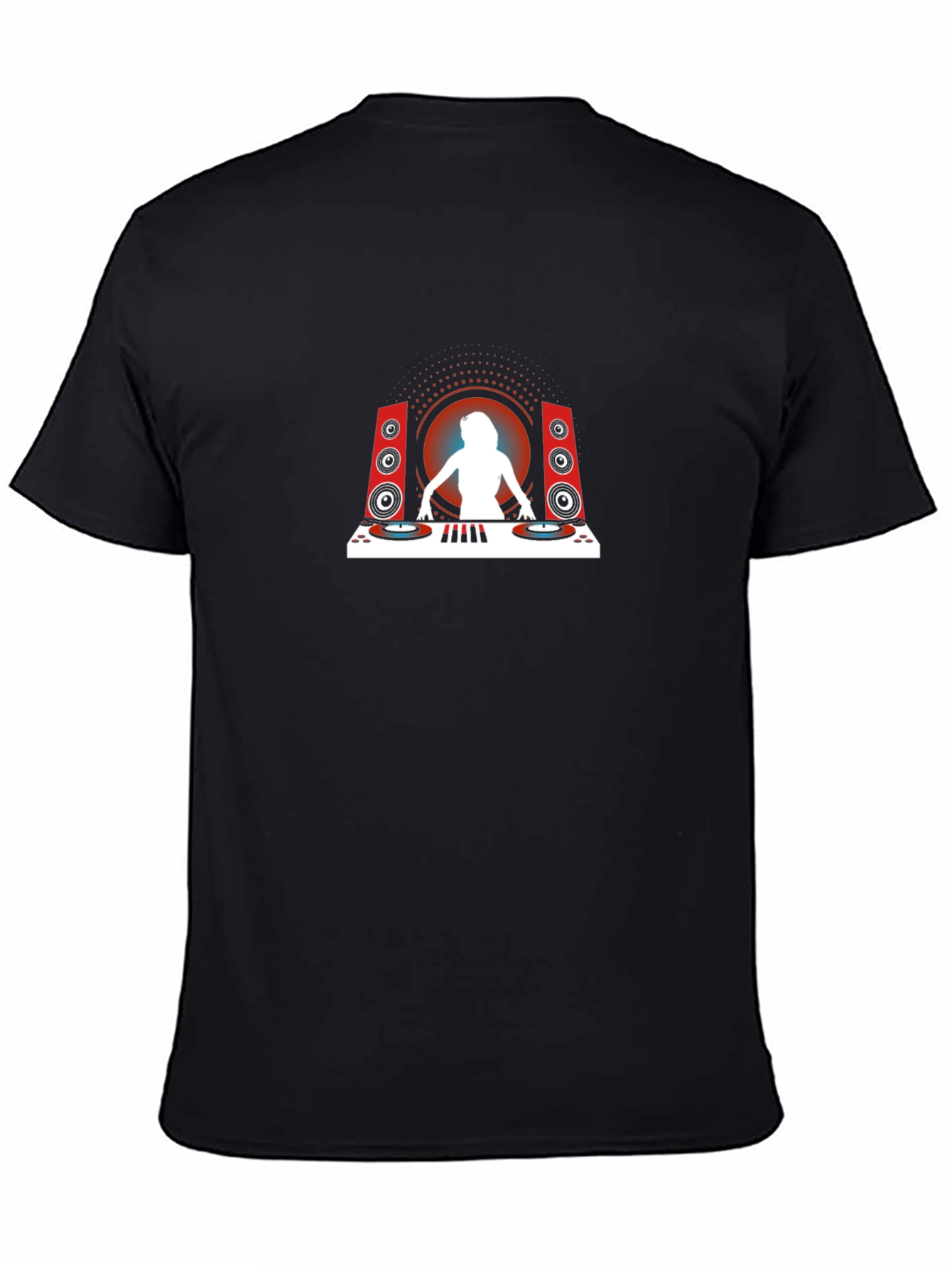 DJ Graphic T-Shirt - Black Crew Neck Tee