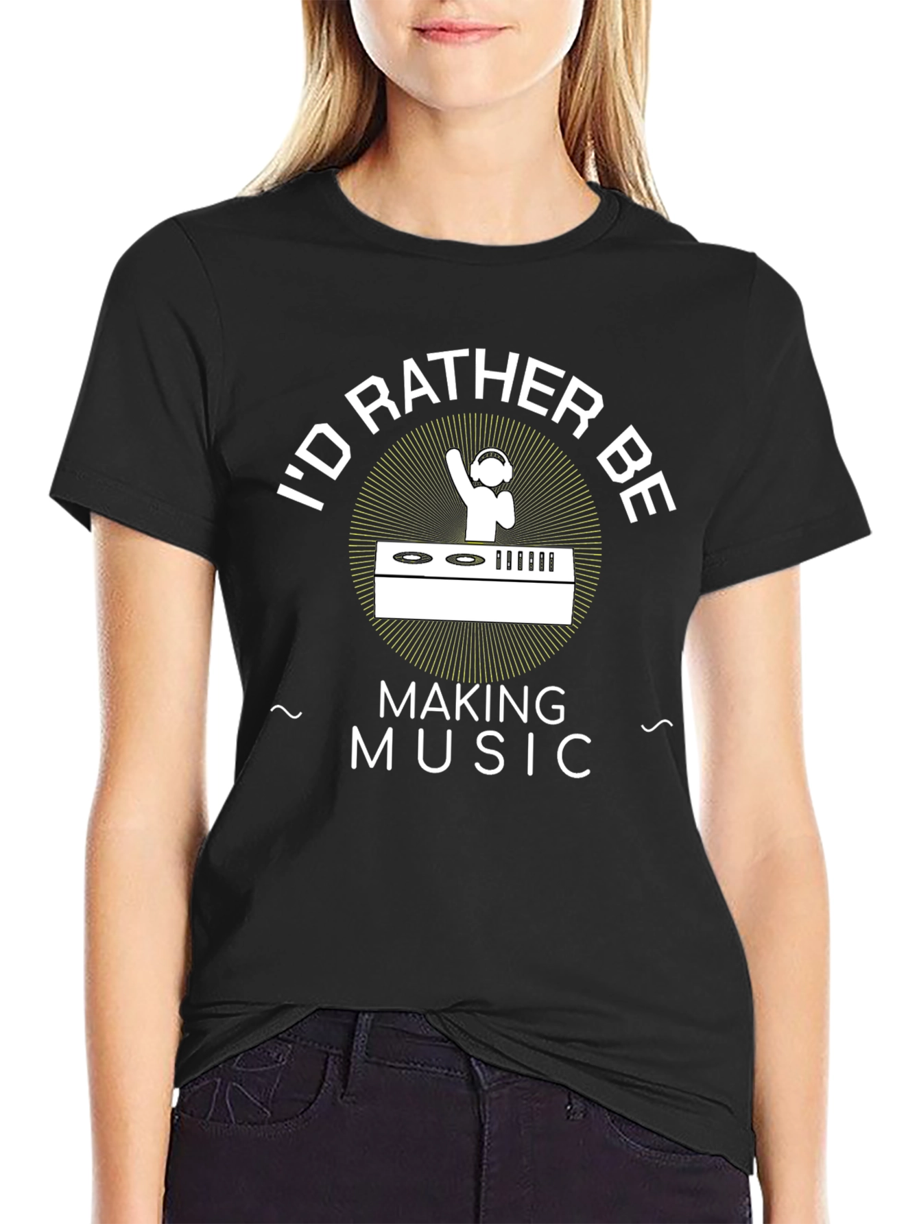 DJ Music Maker Graphic Tee - Black