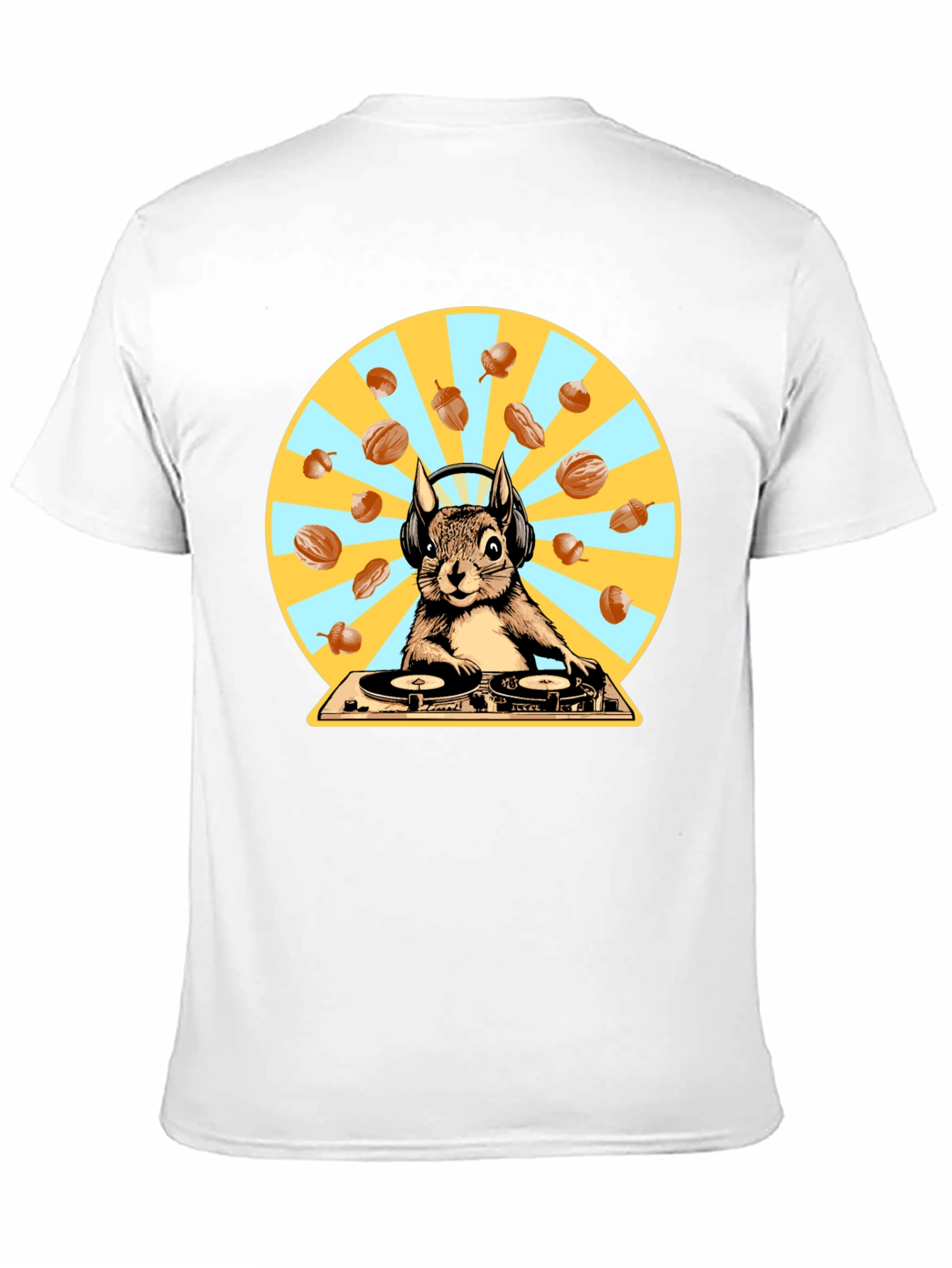 DJ Squirrel T-Shirt - Funky Animal Graphic Tee