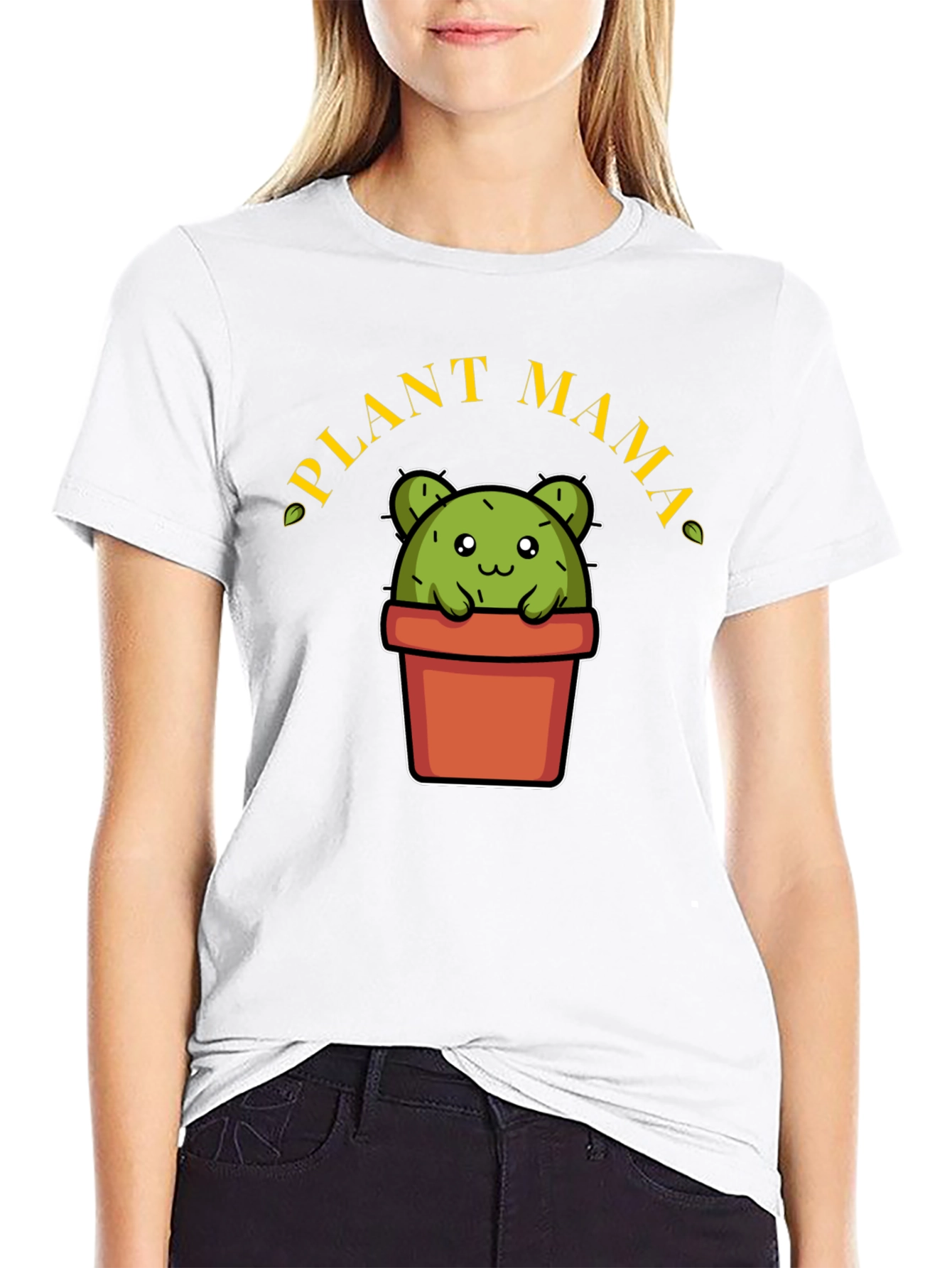 Plant Mama T-Shirt - Cute Cactus Design