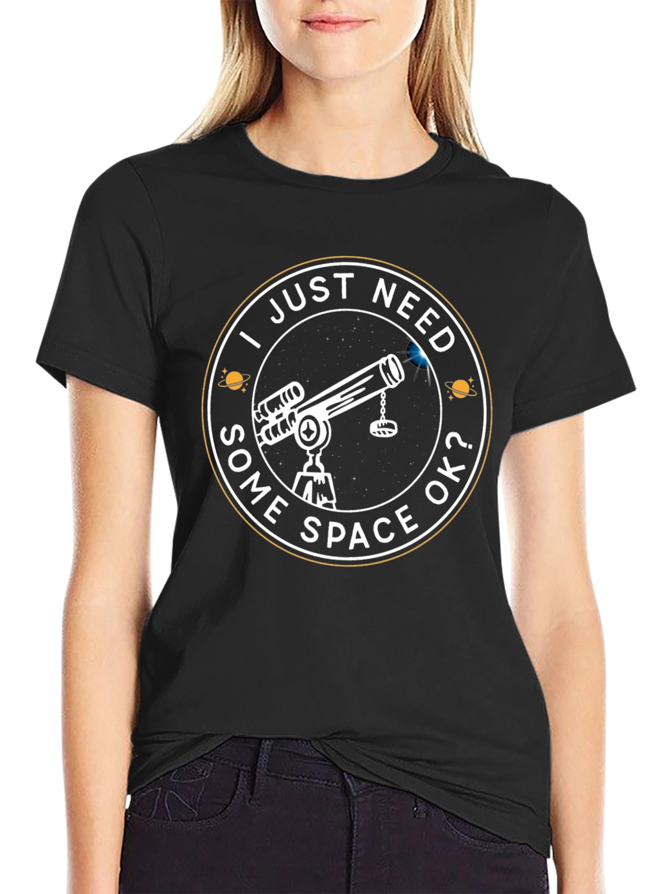 Some Space OK? Telescope Graphic Tee