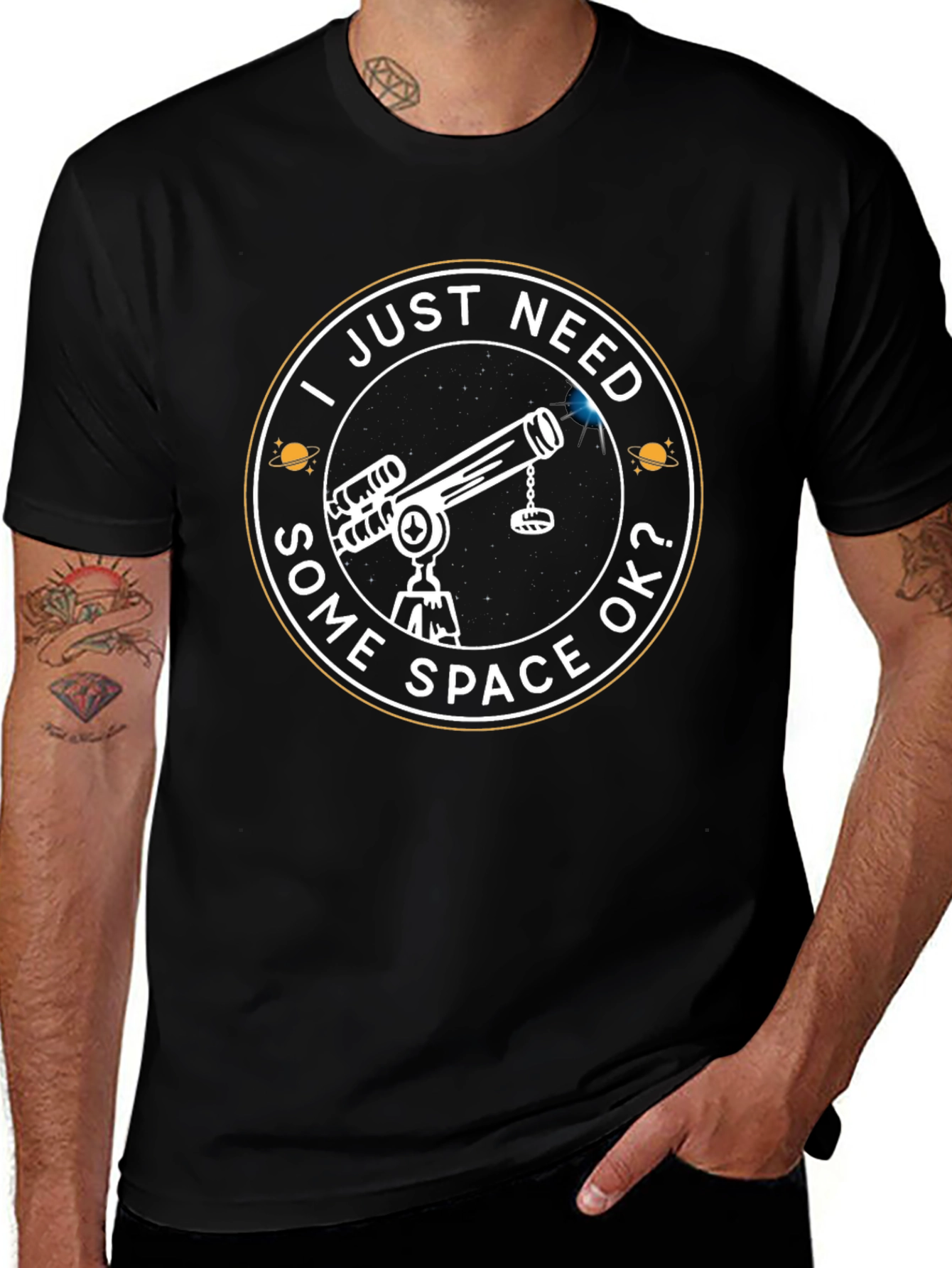 Some Space OK? Telescope Graphic Tee