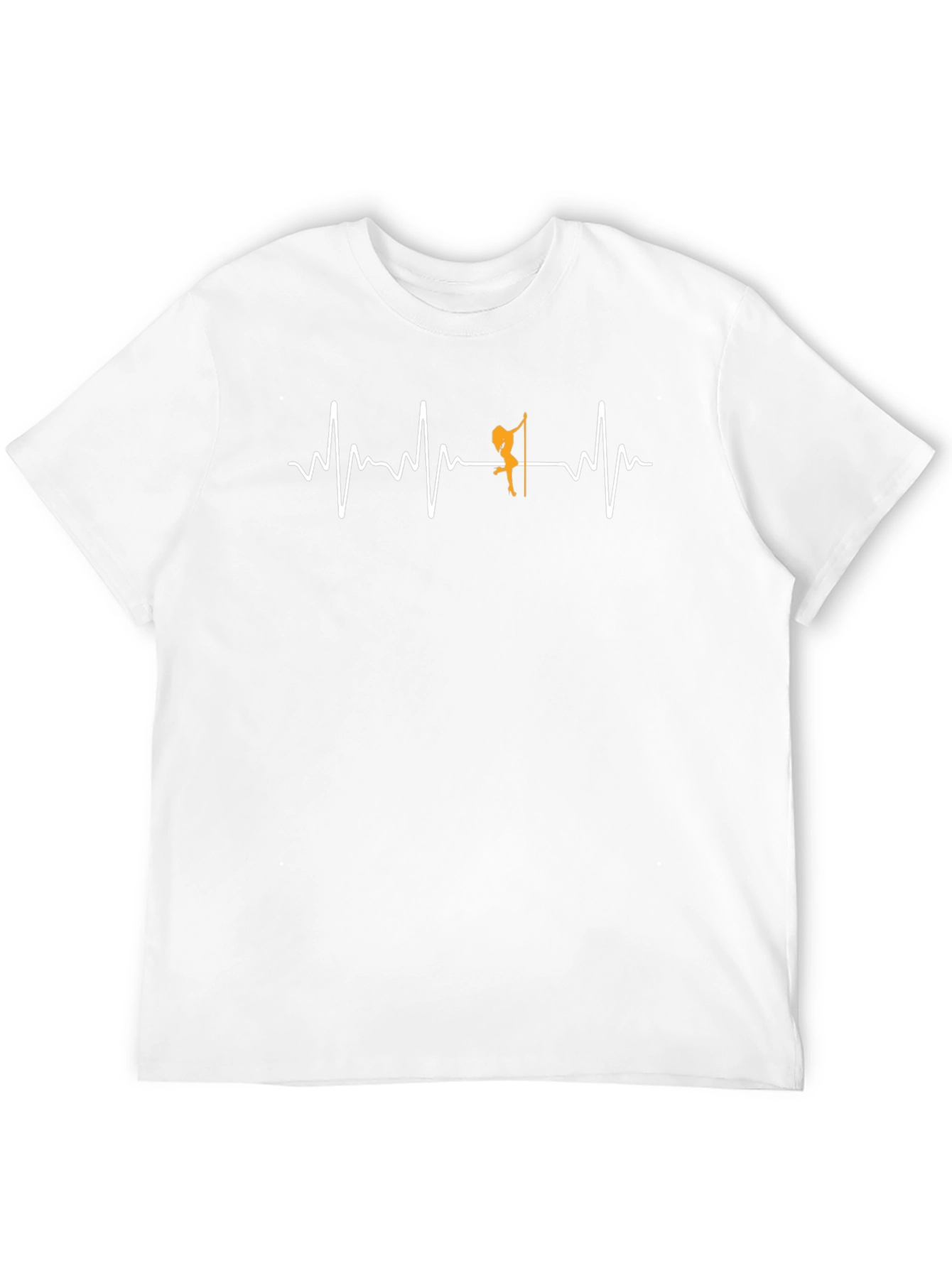 Pole Dance Heartbeat Graphic Tee - Black